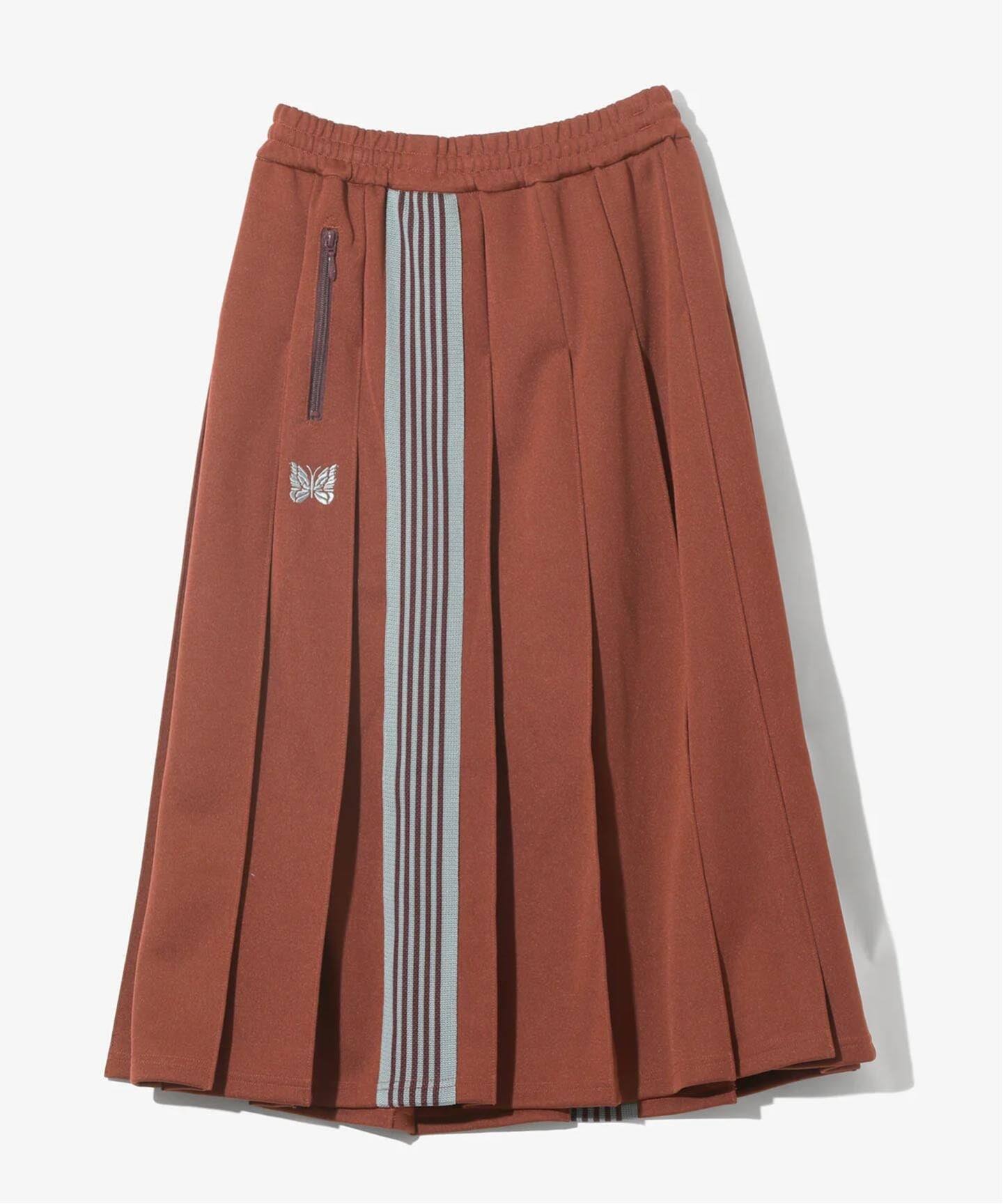 NEEDLES/ニードルズ Pleated Track Skirt - Poly Smooth（ロング