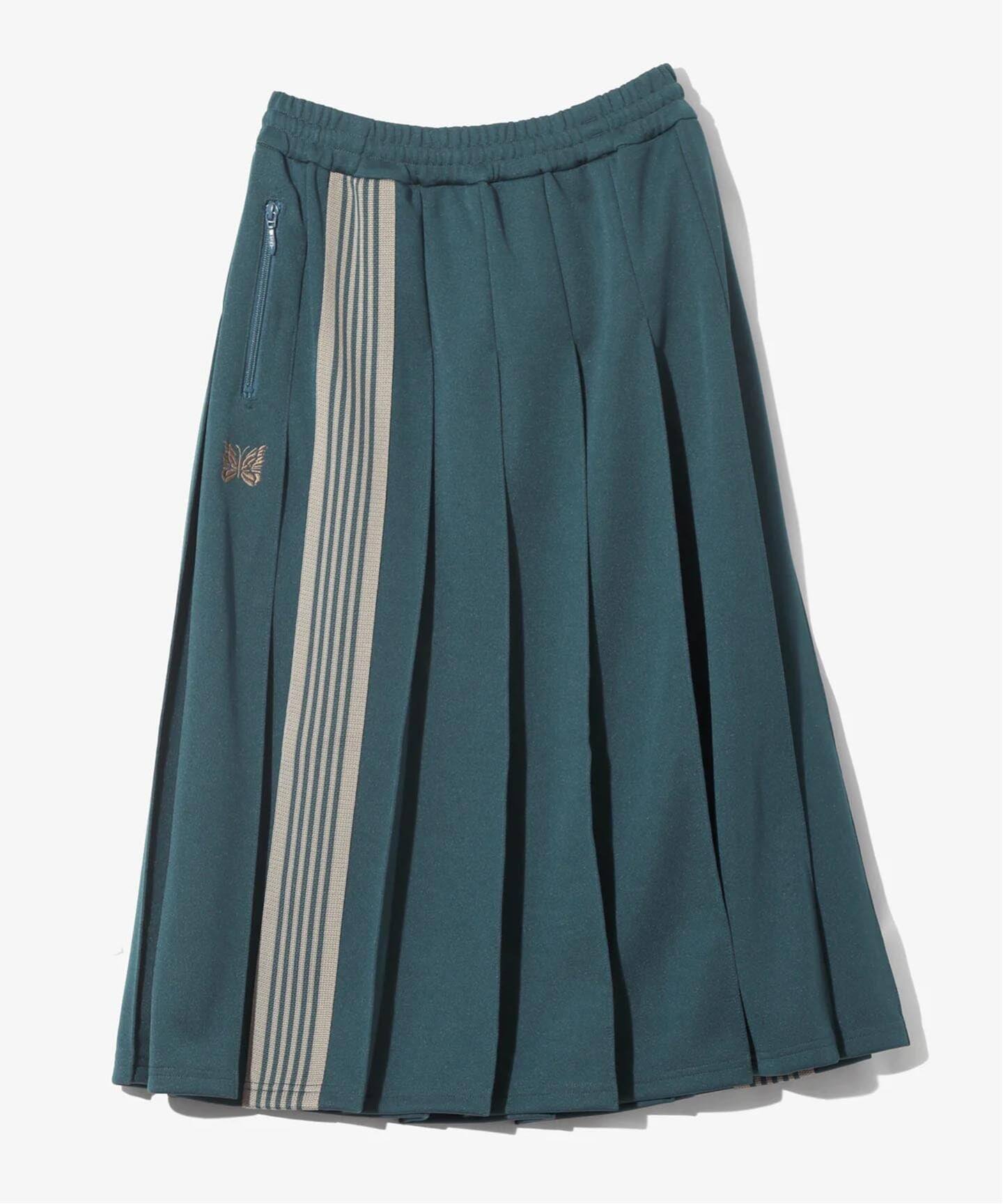NEEDLES/ニードルズ Pleated Track Skirt - Poly Smooth（ロング