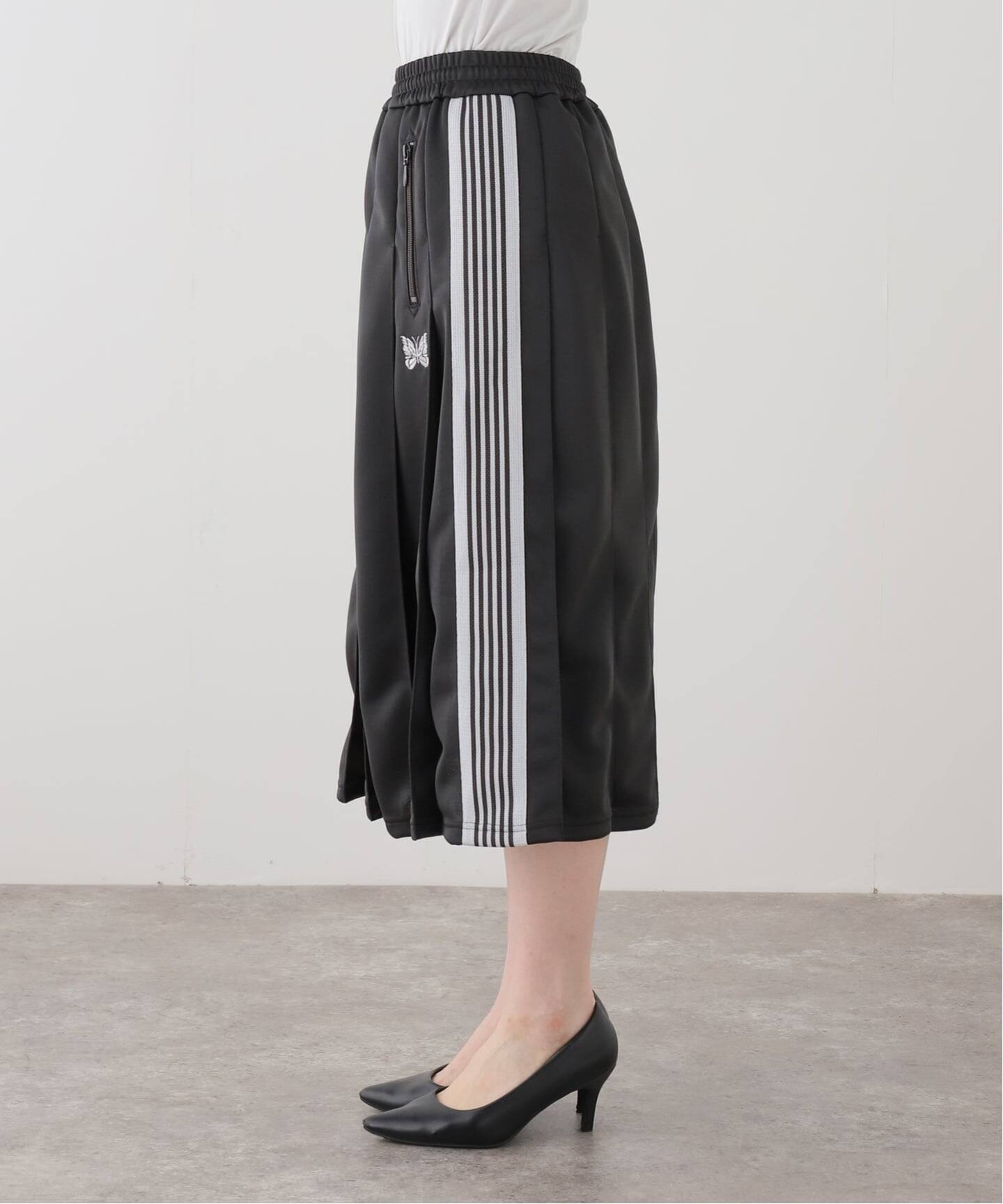 ジョイントワークスニードルズ Pleated Track Skirt NEEDLES/ニードルズPleated Track Skirt-Poly Smooth（ロング・マキシ