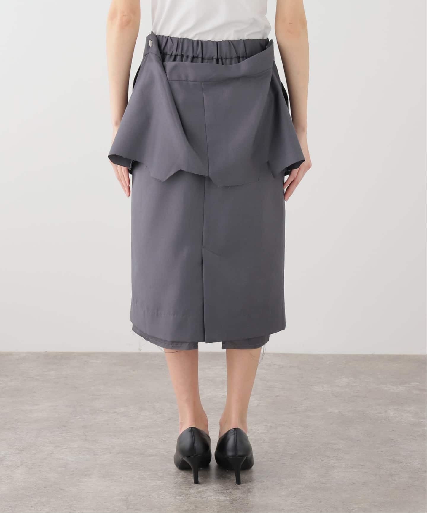 Knuth Marf/クヌースマーフ cut layered mid length skirt（ロング