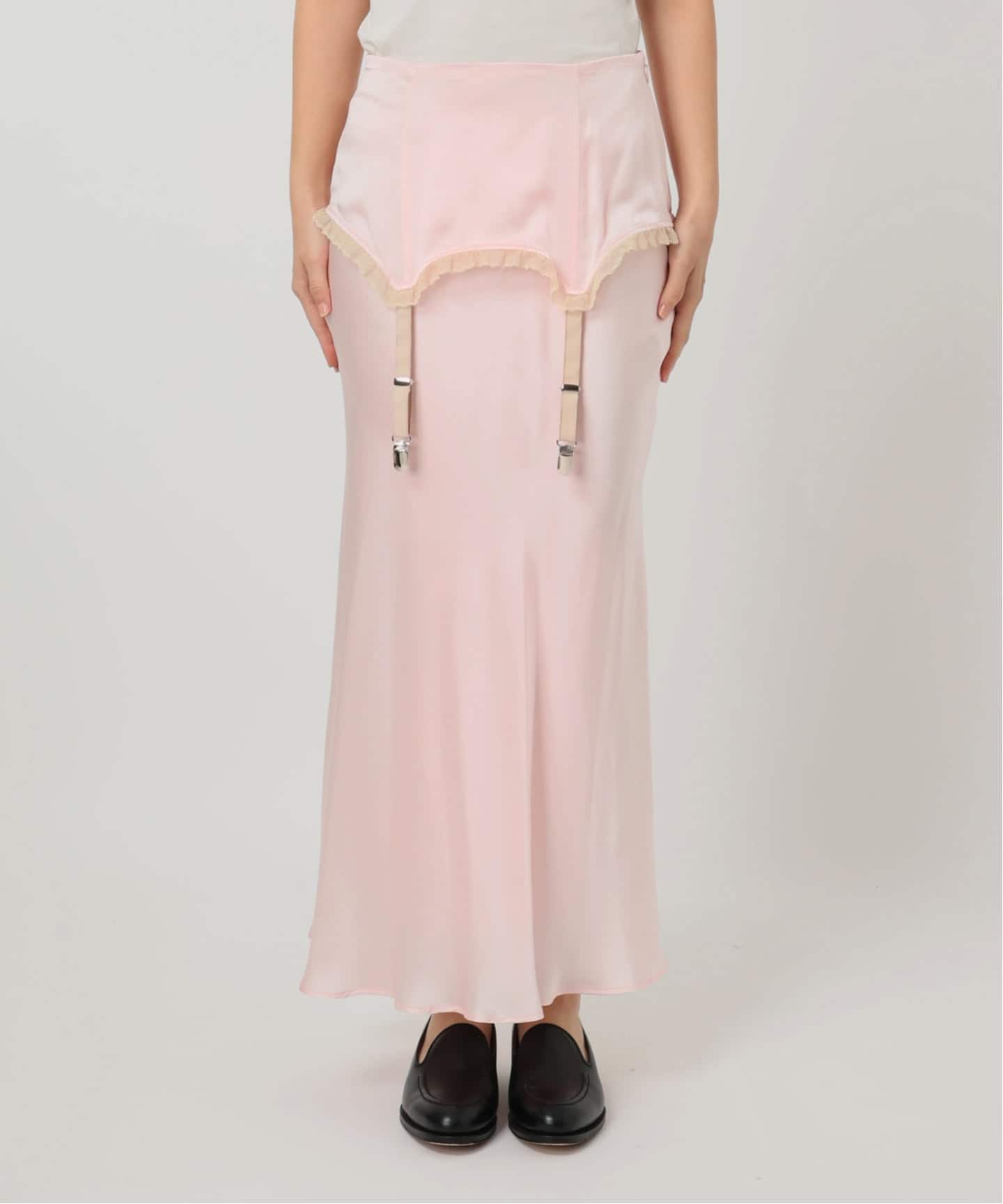 LULU vintage silk garter skirt（ロング・マキシ丈スカート）｜EDIT