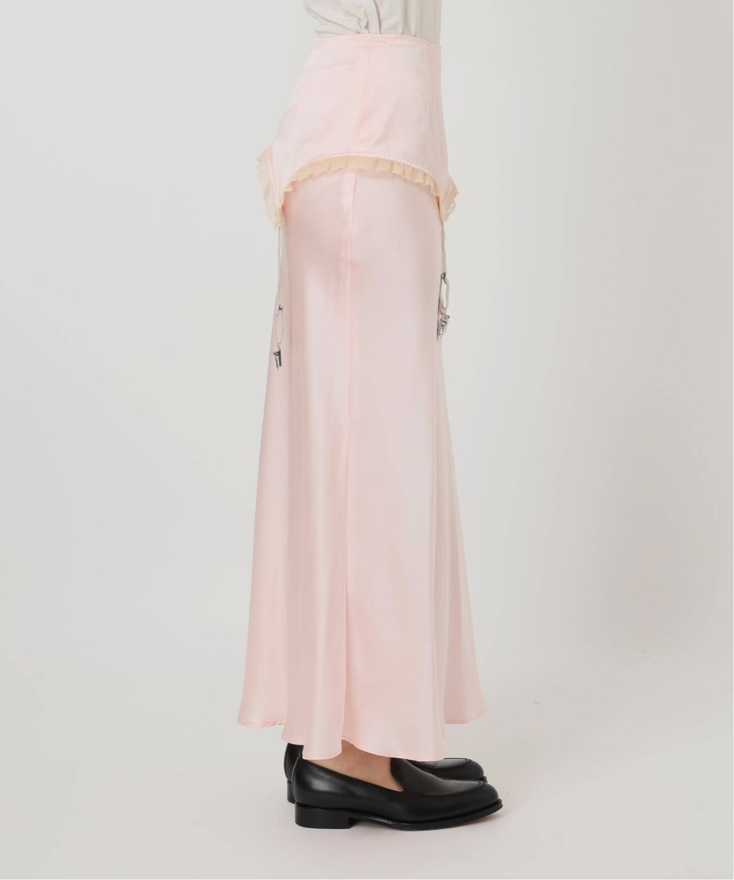 LULU vintage silk garter skirt（ロング・マキシ丈スカート）｜EDIT