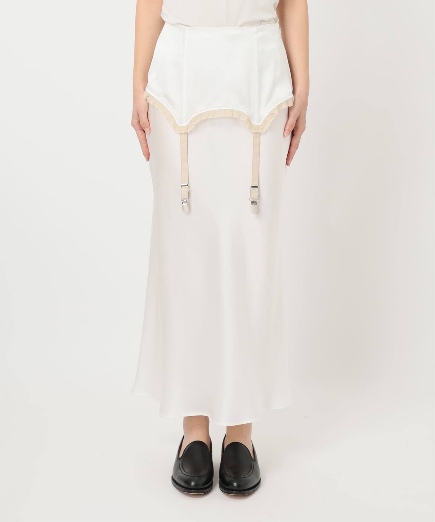 LULU vintage silk garter skirt（ロング・マキシ丈スカート）｜EDIT
