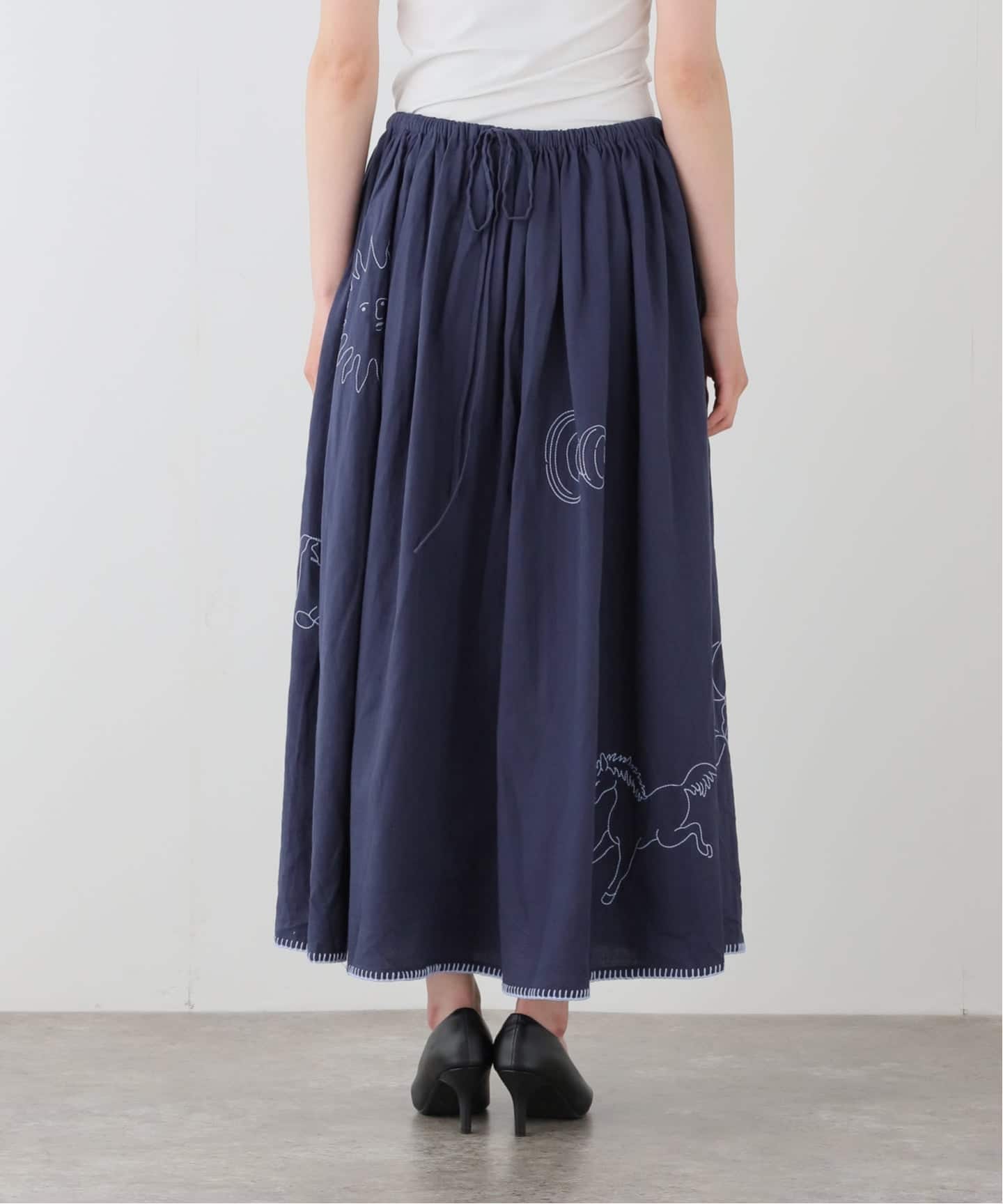 スカート LULU flare skirt LULU×LOGAN ギャザースカート（ロング・マキシ丈スカート）｜EDIT.FOR