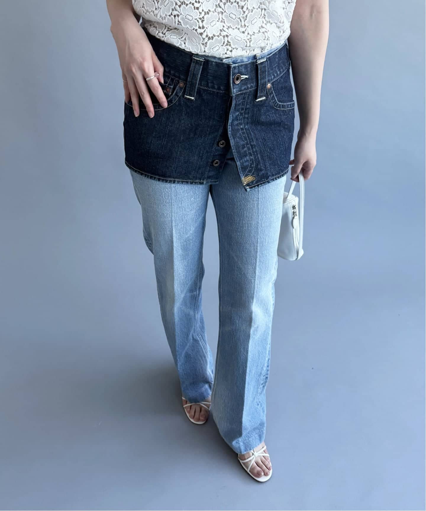 PAN/パン】DENIM OPEN MINI SKIRT（ミニスカート）｜EDIT.FOR LULU