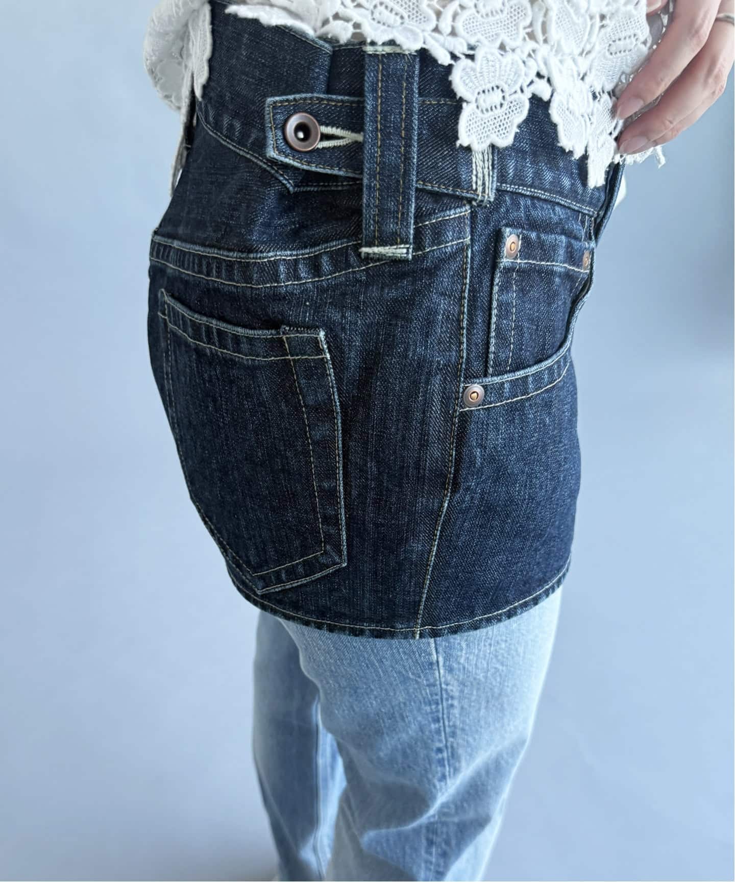 PAN/パン】DENIM OPEN MINI SKIRT（ミニスカート）｜EDIT.FOR LULU