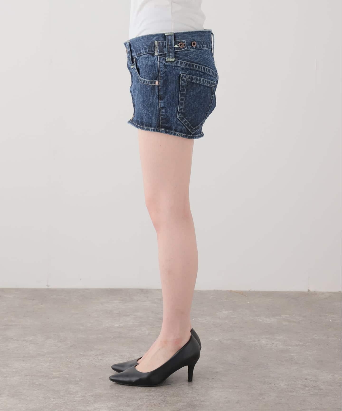 試着なし　完売品　エディットフォールル　PAN パン　ミニスカート　Sサイズ PAN/パン】DENIM OPEN MINI SKIRT（ミニスカート）｜EDIT.FOR LULU