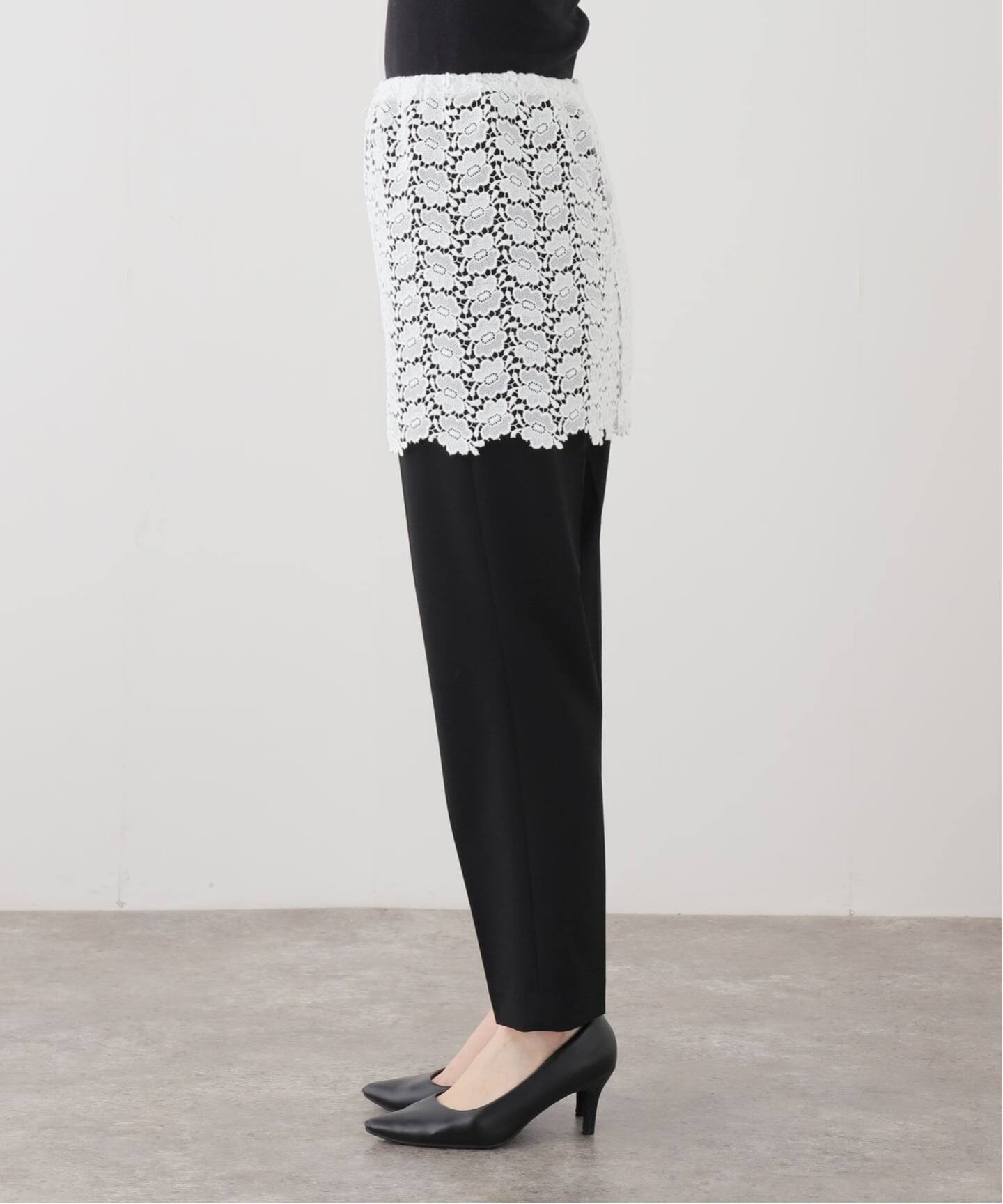 【7/31まで】フランス製レース使いスカート PAN/パン】BISCHOFF BUTTERFLY LACE SKIRT（その他スカート）｜EDIT