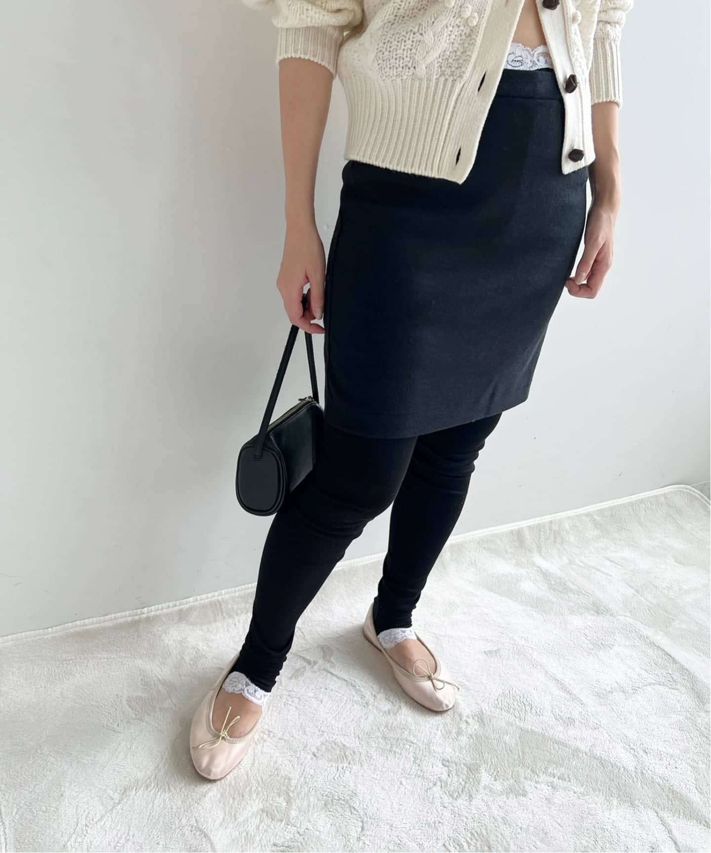 NOHRA /ノーラ】Cotton silk mini skirt（ミニスカート）｜EDIT.FOR