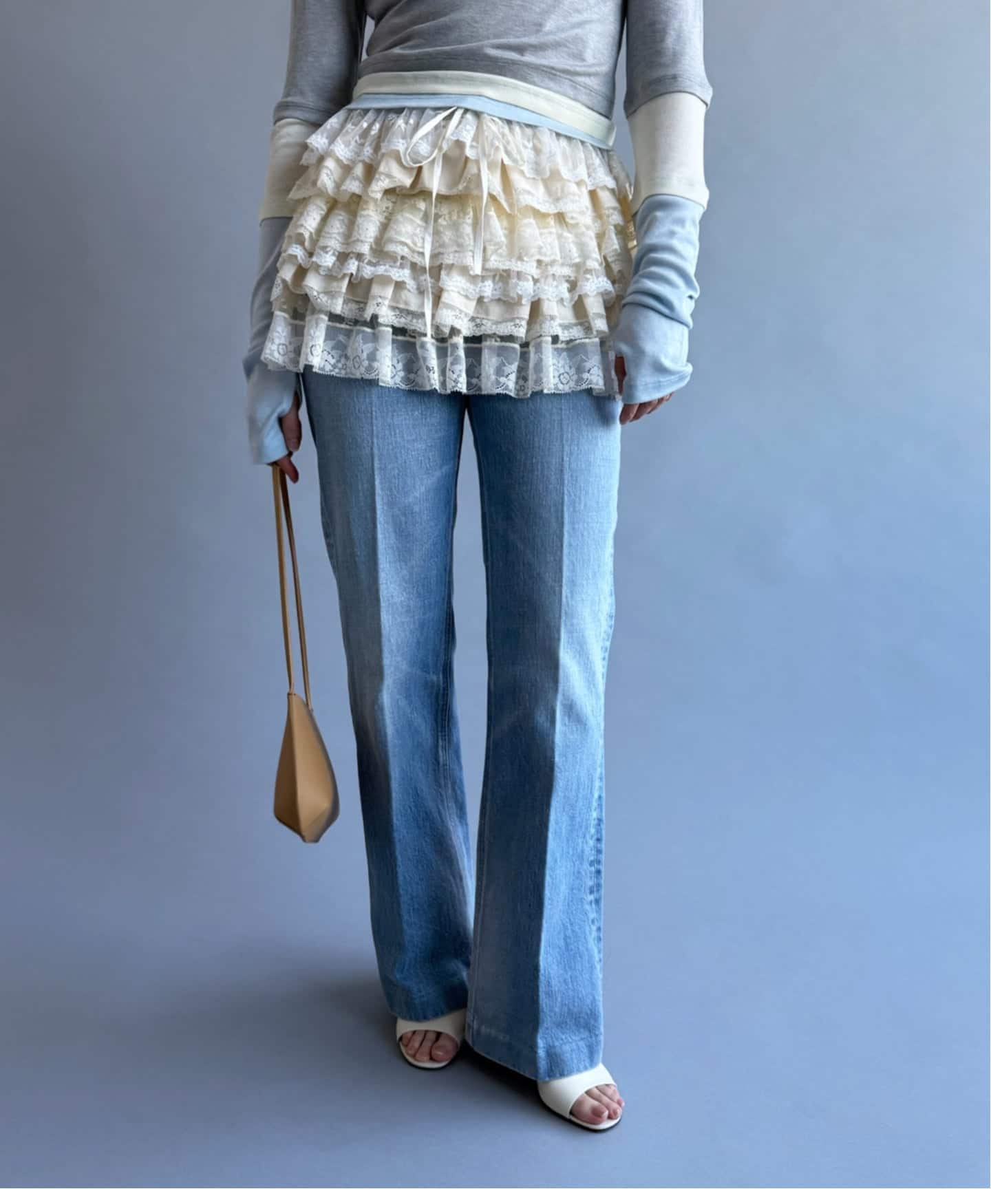 YUHAN WANG/ユハン・ワン】lace ruffle tiered skirt（その他スカート