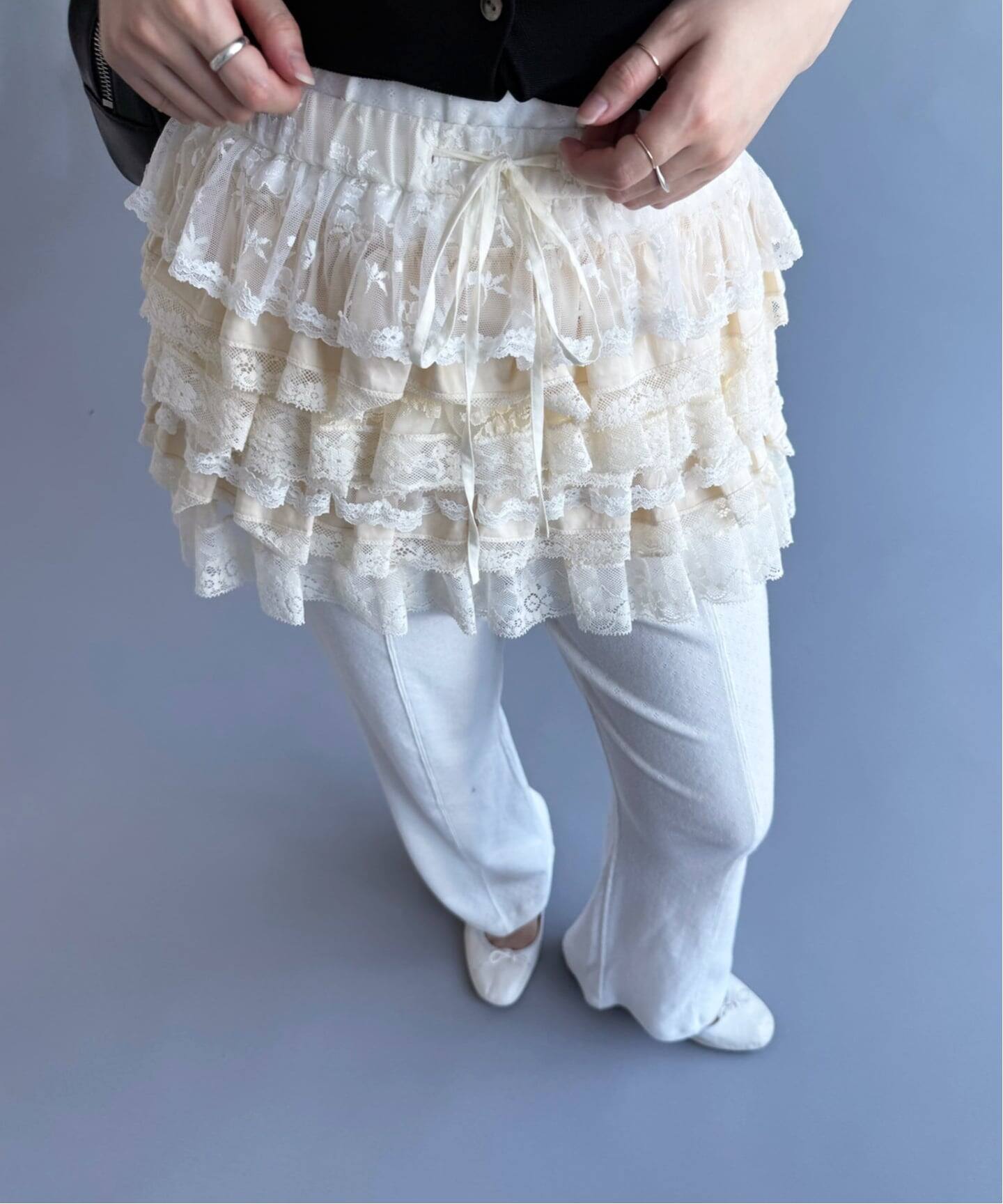 YUHAN WANG/ユハン・ワン】lace ruffle tiered skirt（その他スカート