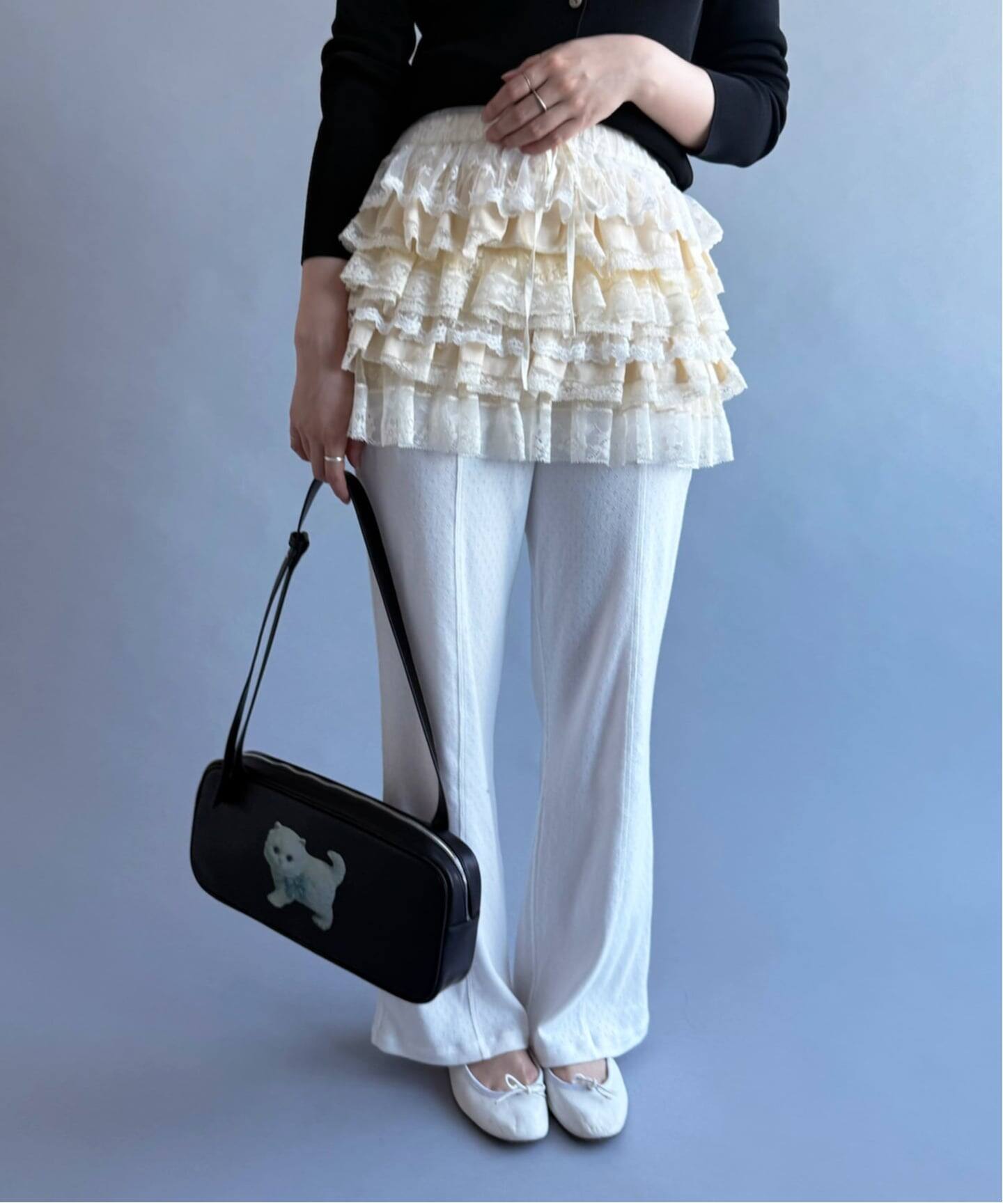 エディットフォールル♡ユハンワン YUHAN WANG/ユハン・ワン】lace ruffle tiered skirt（その他スカート