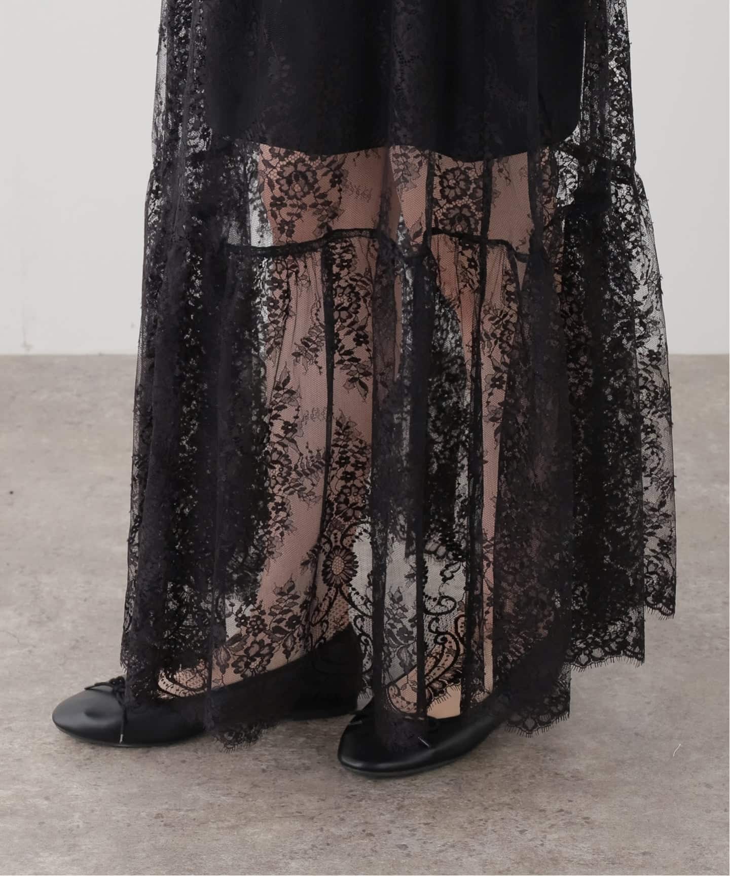 一部店舗限定》Maison IENA レーススカート（ロング・マキシ丈スカート