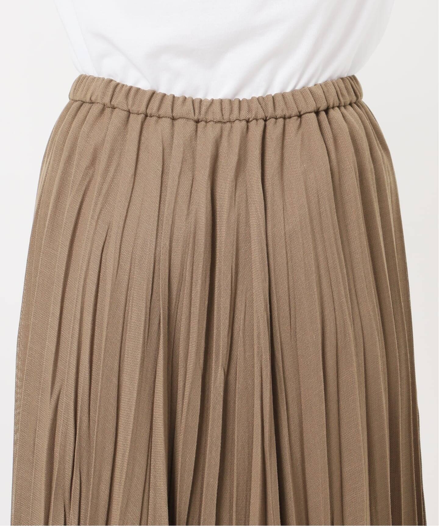 予約》シアーメッシュプリーツスカート（ロング・マキシ丈スカート