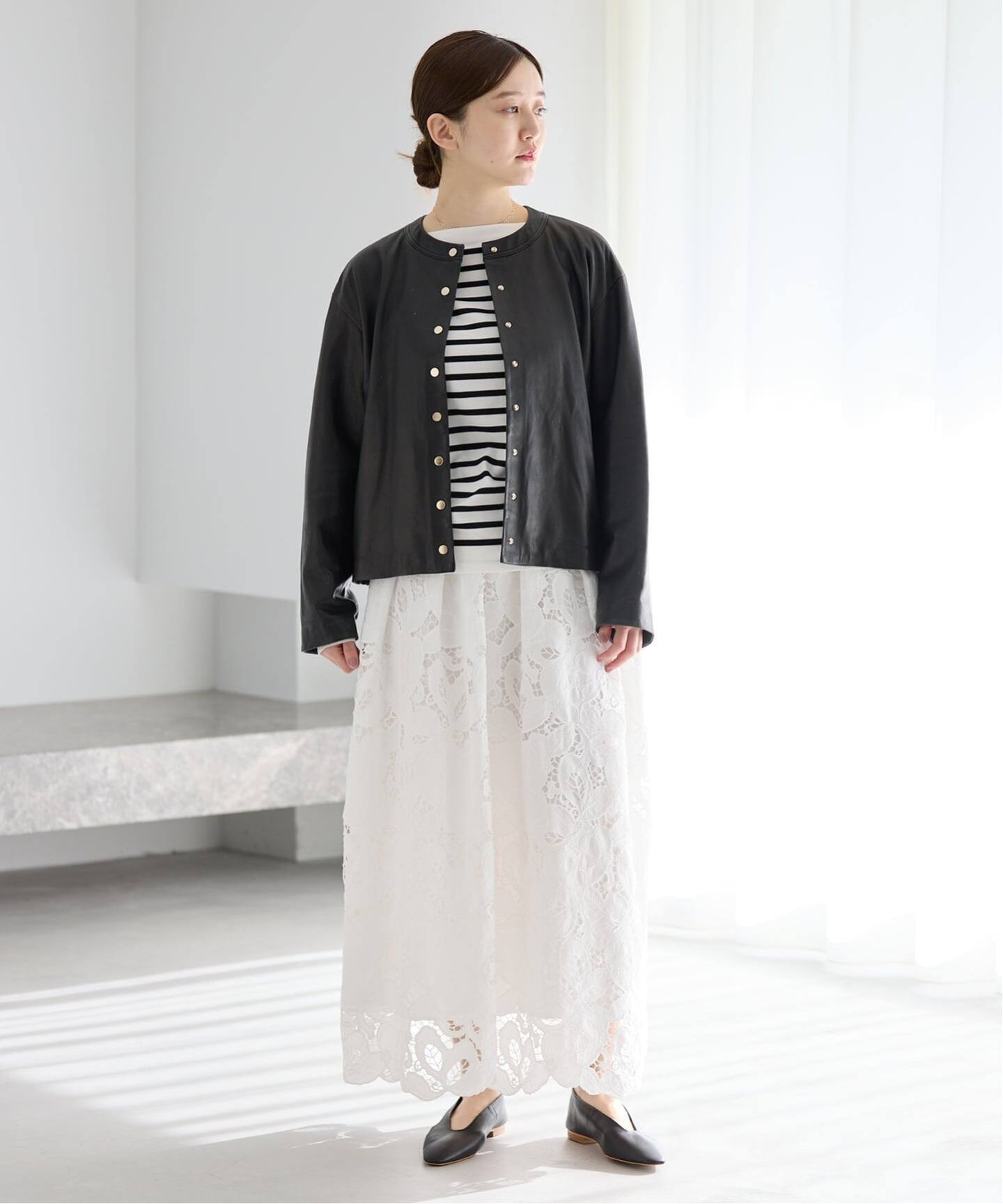 フラワーコードレーススカート（ロング・マキシ丈スカート）｜IENA