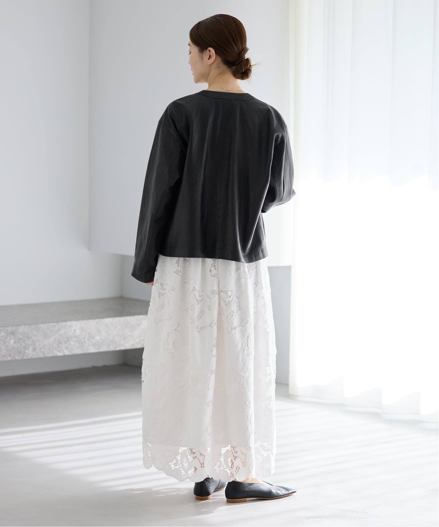 フラワーコードレーススカート（ロング・マキシ丈スカート）｜IENA