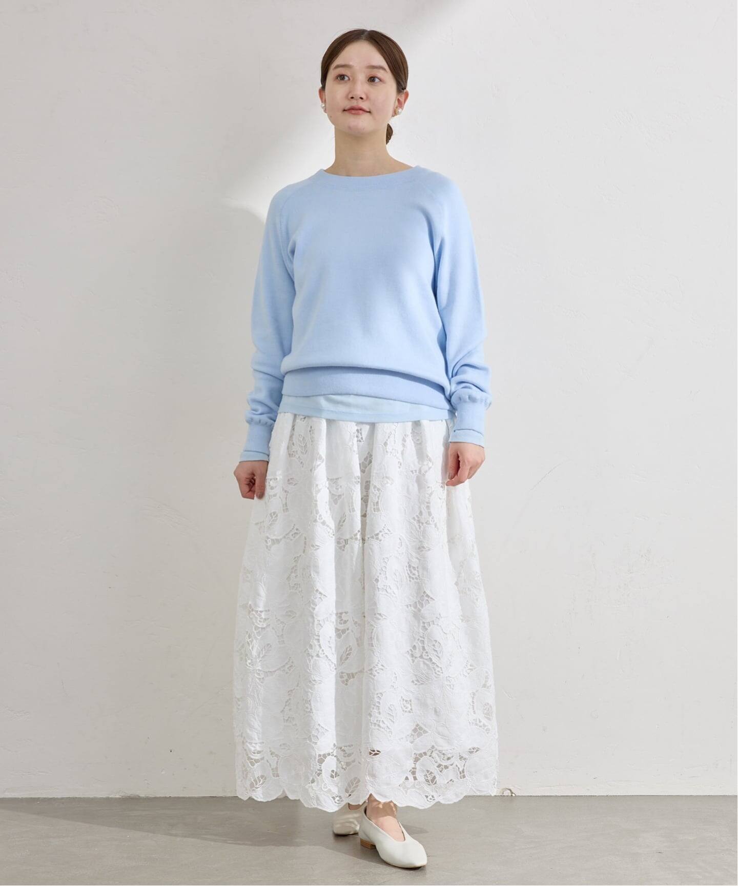 フラワーコードレーススカート（ロング・マキシ丈スカート）｜IENA