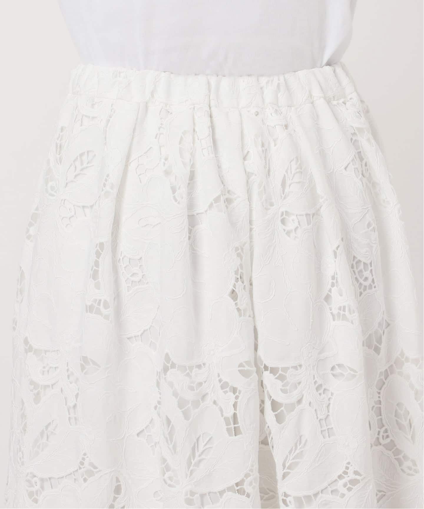 フラワーコードレーススカート（ロング・マキシ丈スカート）｜IENA