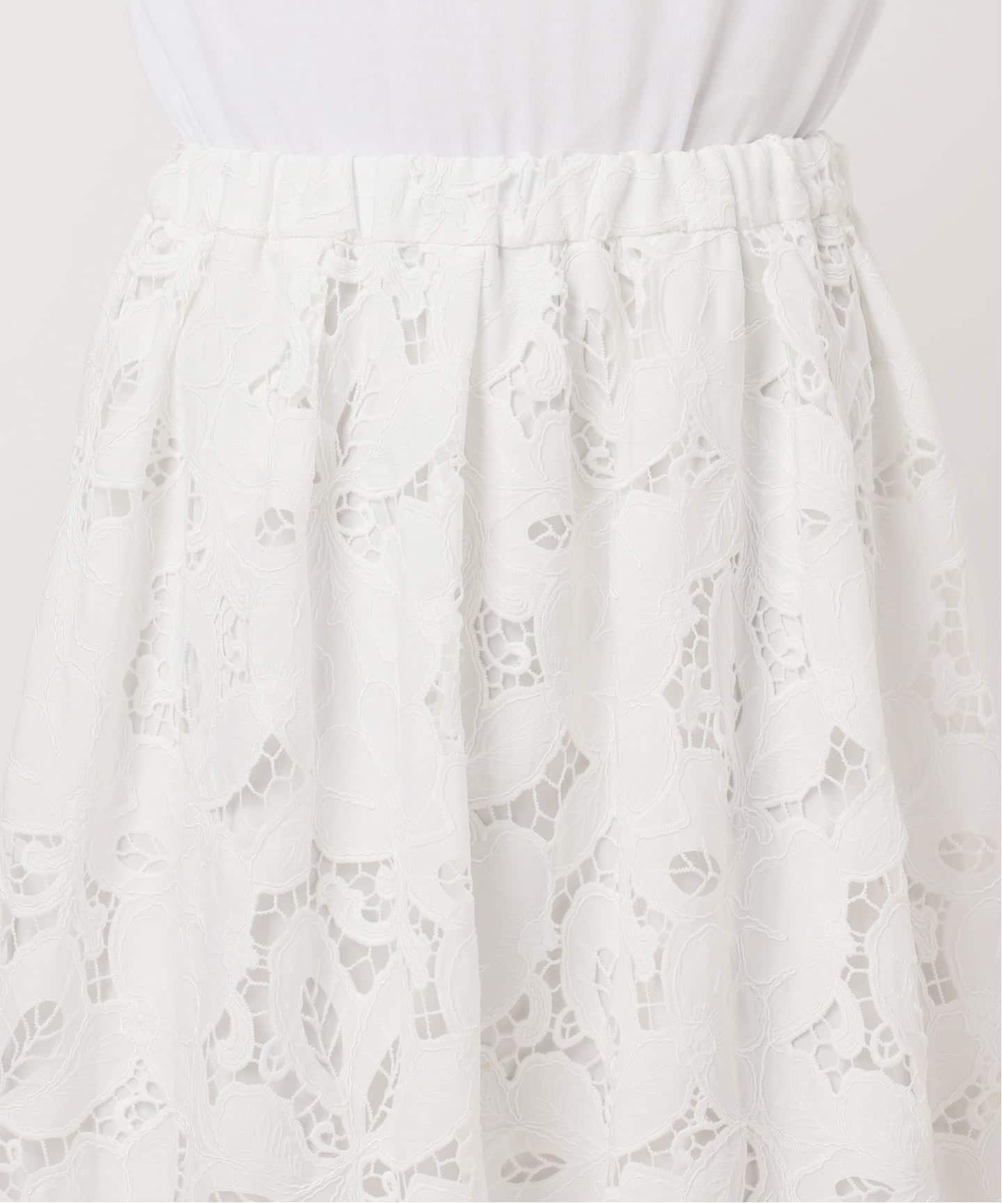 フラワーコードレーススカート（ロング・マキシ丈スカート）｜IENA