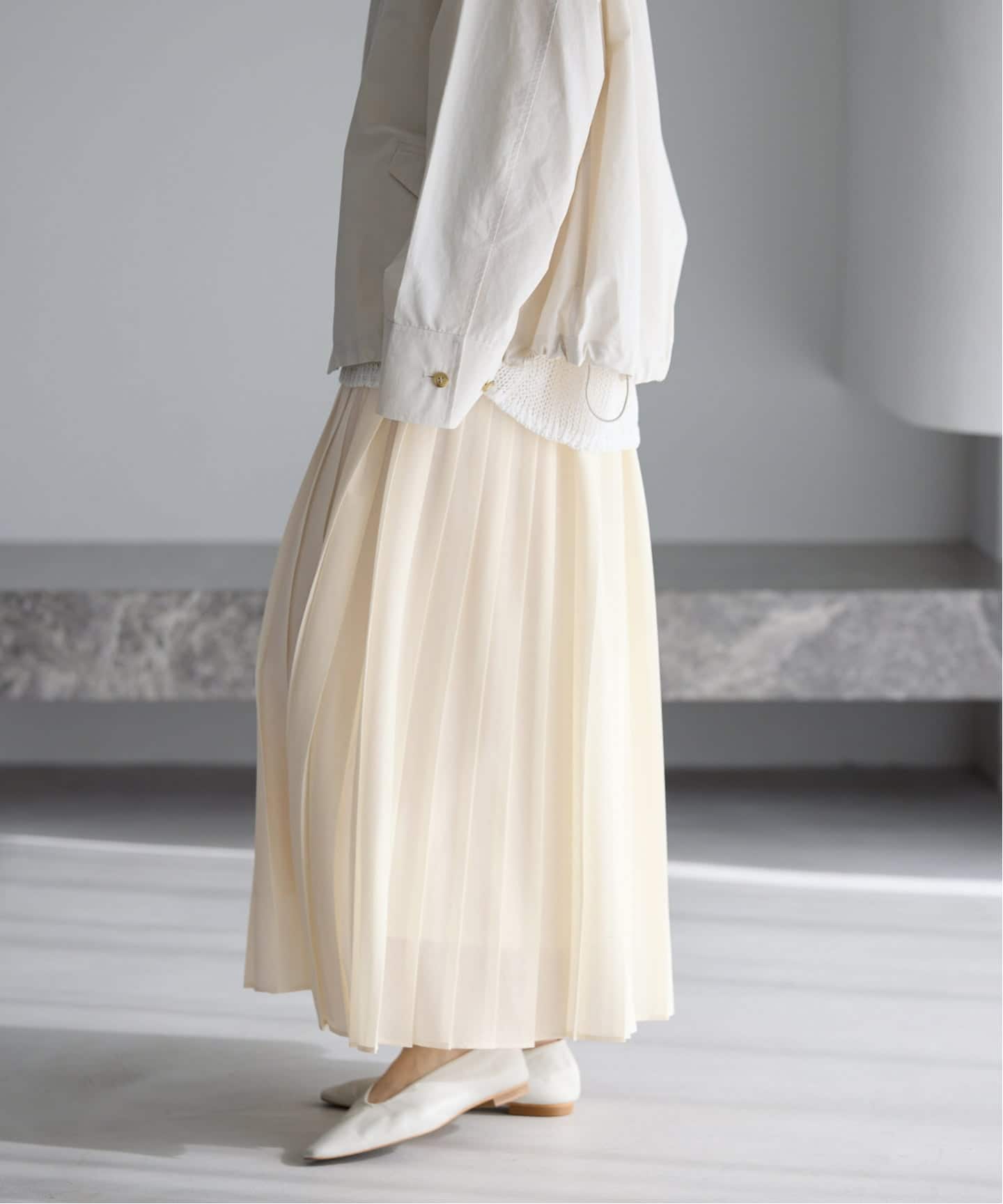 ボイルシアープリーツスカート（ロング・マキシ丈スカート）｜IENA