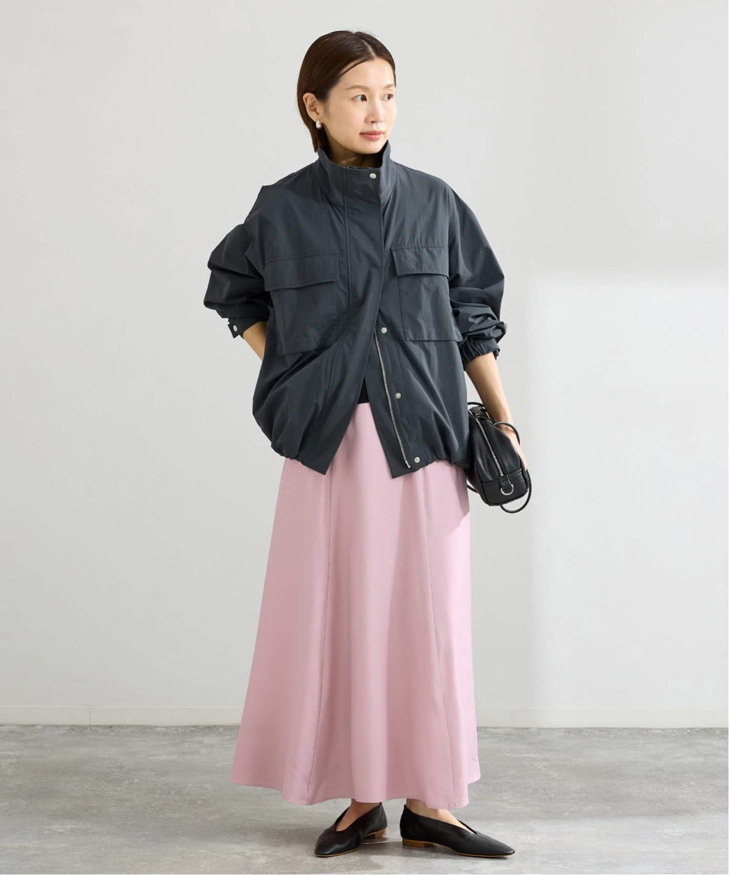 予約》キュプラサテンフレアスカート（ロング・マキシ丈スカート