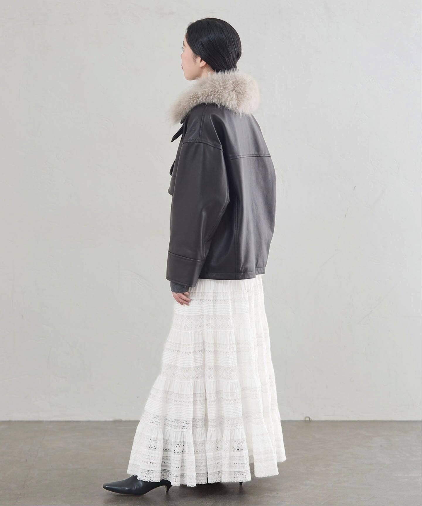 IENA 35TH》THE LEAVERS LACE SKIRT（ロング・マキシ丈スカート