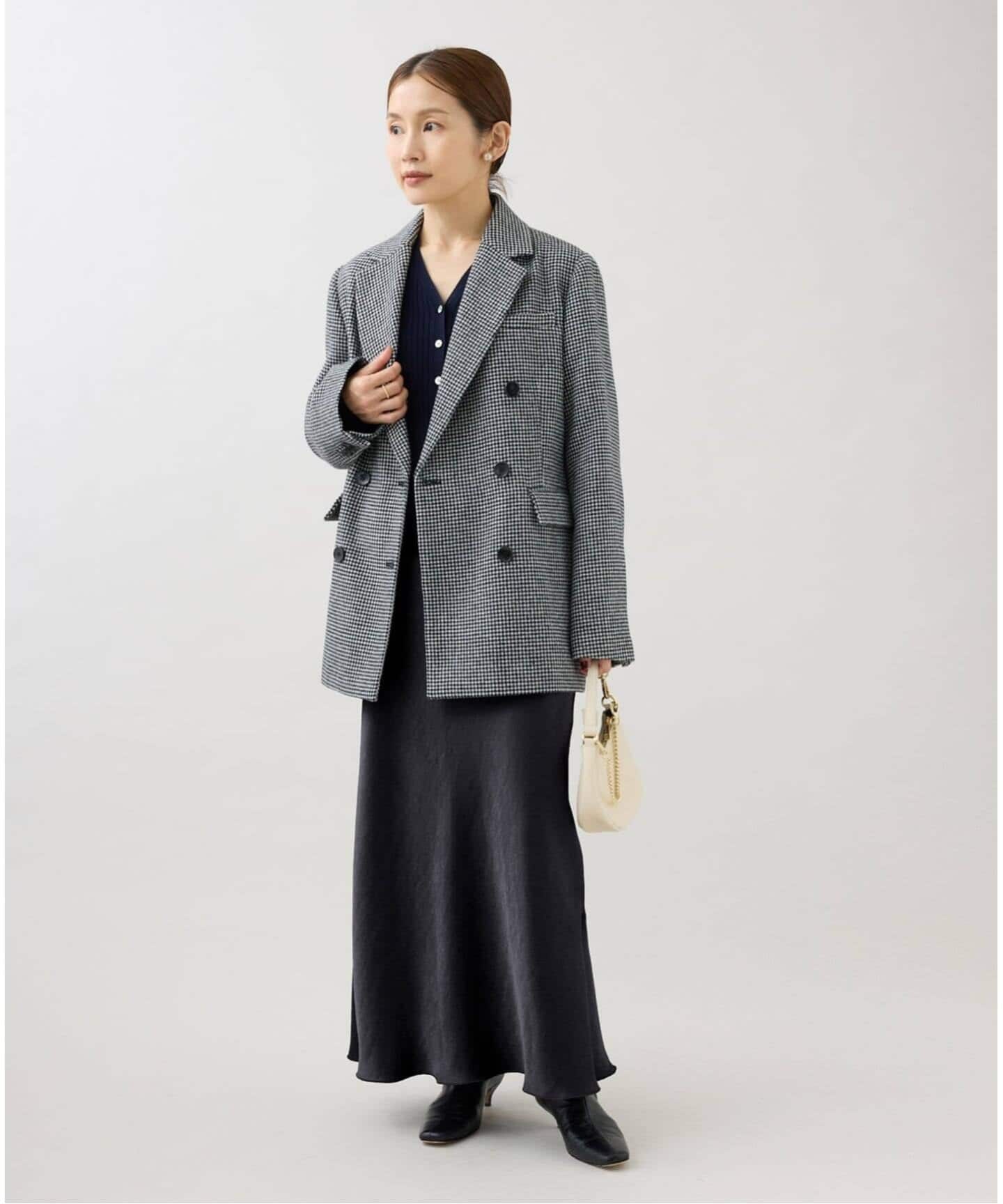 追加16》ダブルサテンスカート（ロング・マキシ丈スカート）｜IENA