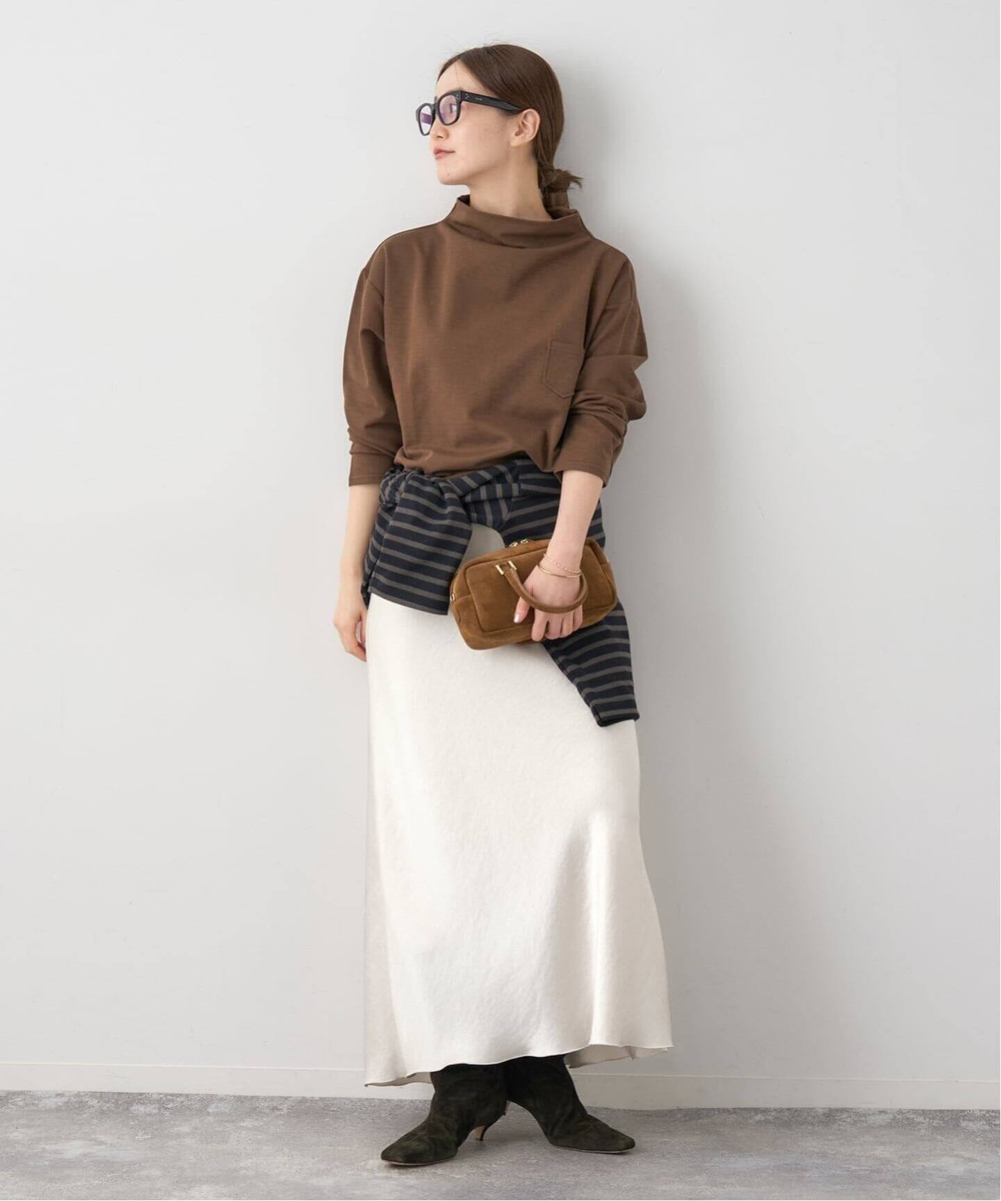 追加16》ダブルサテンスカート（ロング・マキシ丈スカート）｜IENA