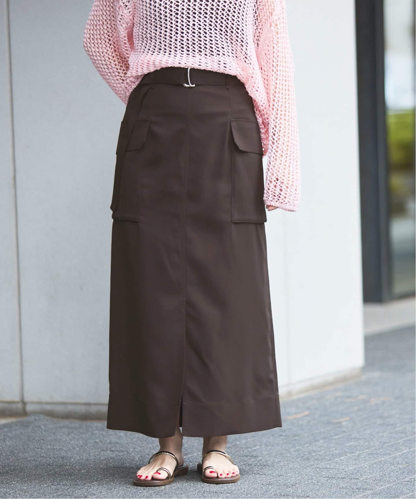 ハイツイストペンシルロングスカート（ロング・マキシ丈スカート