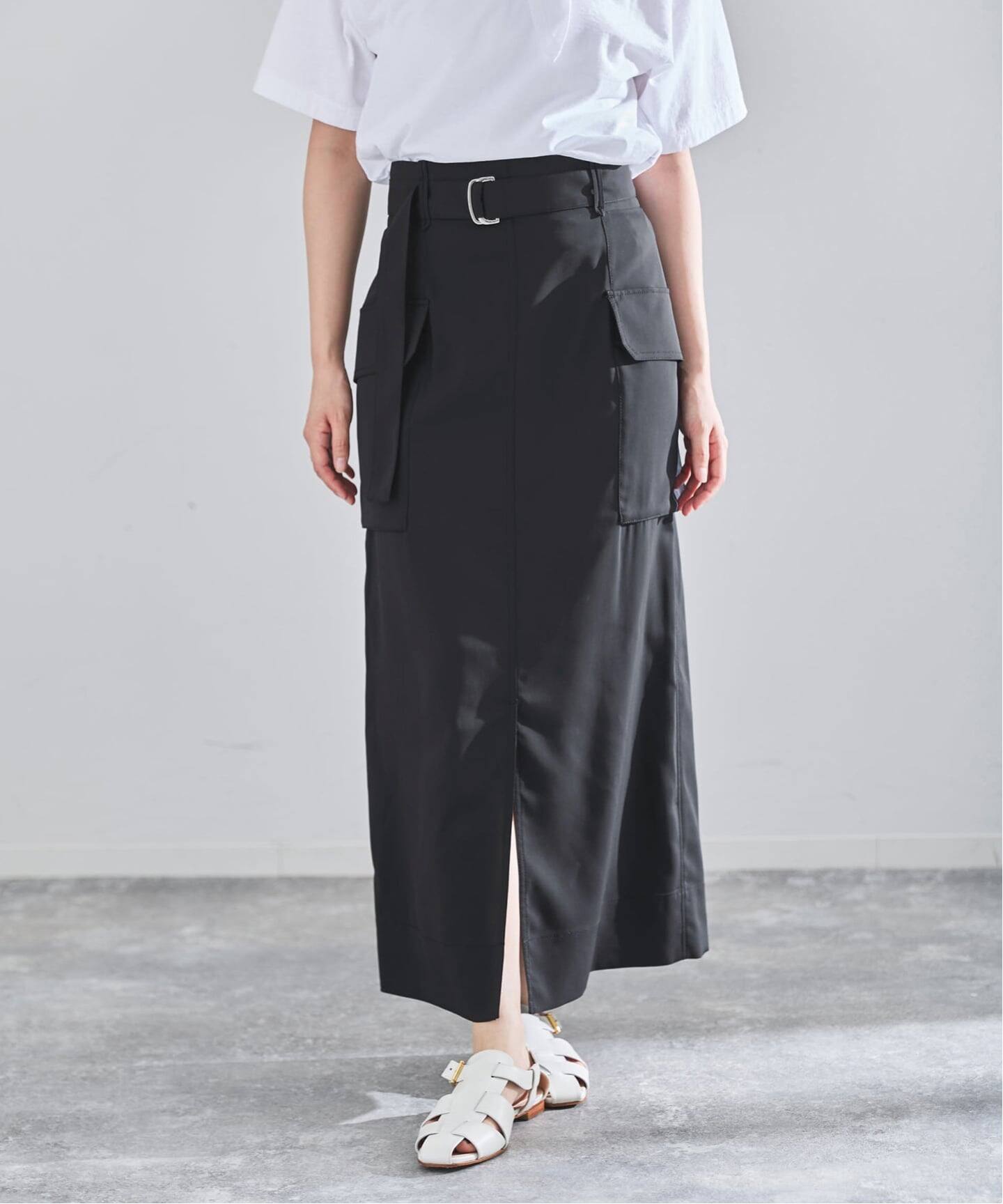 【週末セール】【IENA】26SS EC完売ハイツイストペンシルロングスカート ハイツイストペンシルロングスカート（ロング・マキシ丈スカート