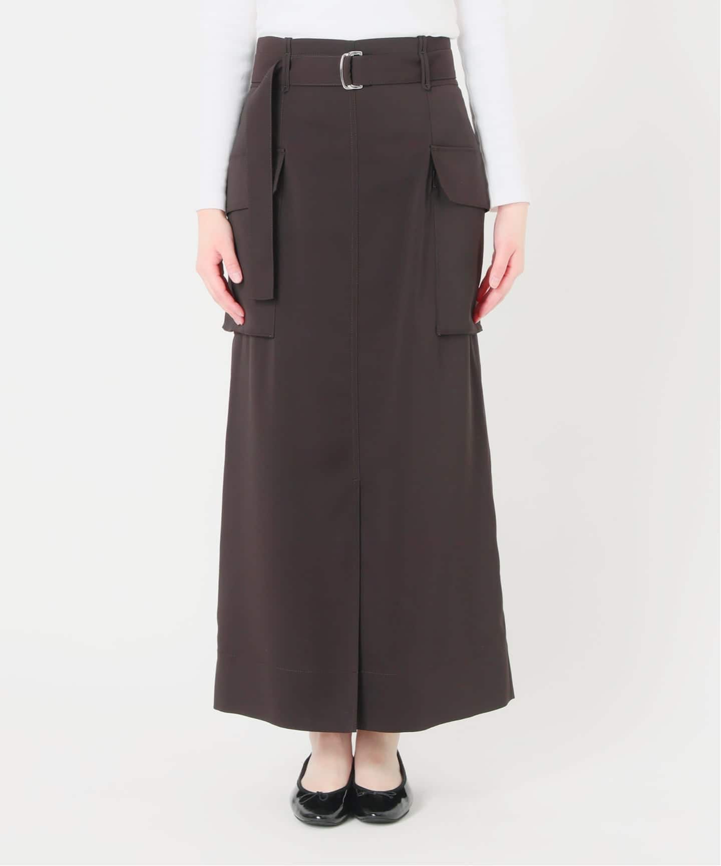 【週末セール】【IENA】26SS EC完売ハイツイストペンシルロングスカート ハイツイストペンシルロングスカート（ロング・マキシ丈スカート