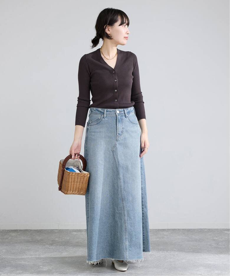YANUK/ヤヌーク Flare Long Skirt スカート（デニムスカート）｜IENA 