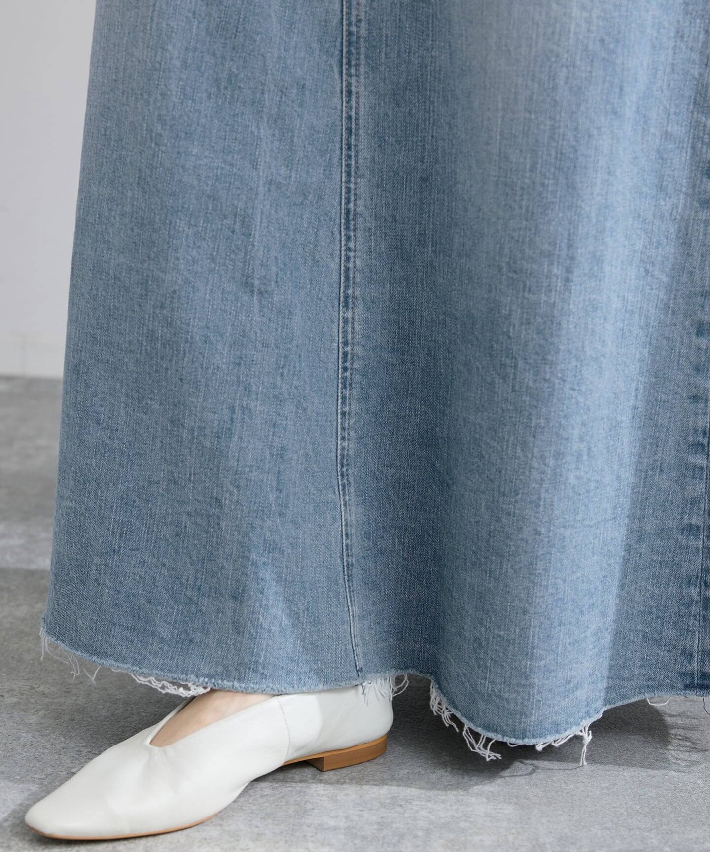 YANUK/ヤヌーク Flare Long Skirt スカート（デニムスカート）｜IENA