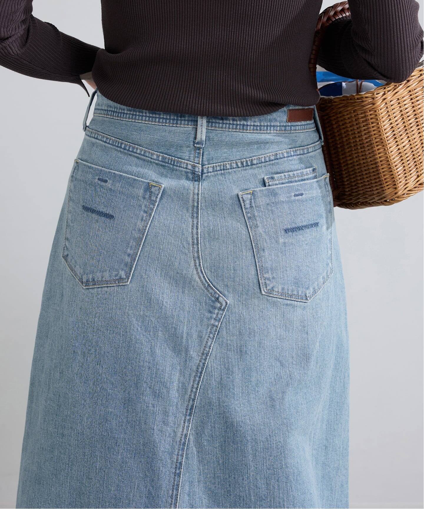 YANUK/ヤヌーク Flare Long Skirt スカート（デニムスカート）｜IENA