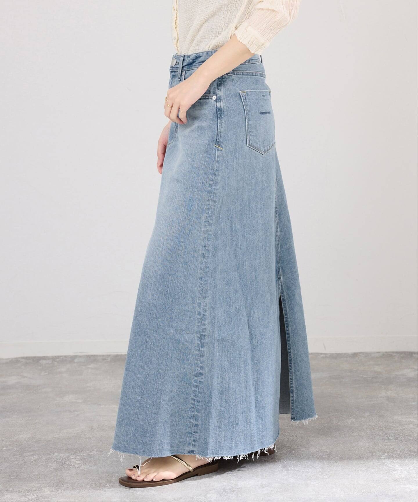 YANUK/ヤヌーク Flare Long Skirt スカート（デニムスカート）｜IENA