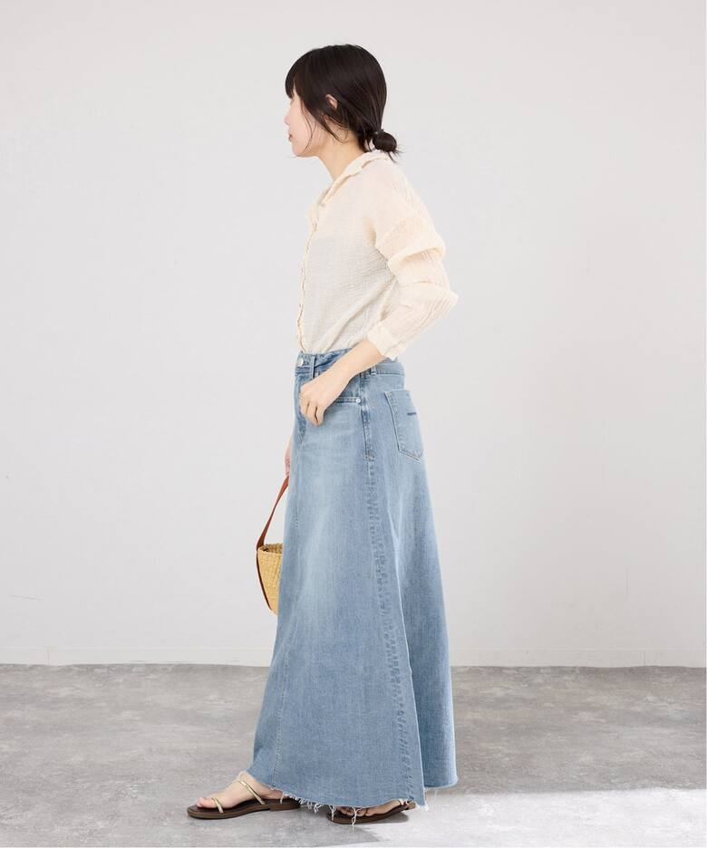 YANUK/ヤヌーク Flare Long Skirt スカート（デニムスカート）｜IENA 
