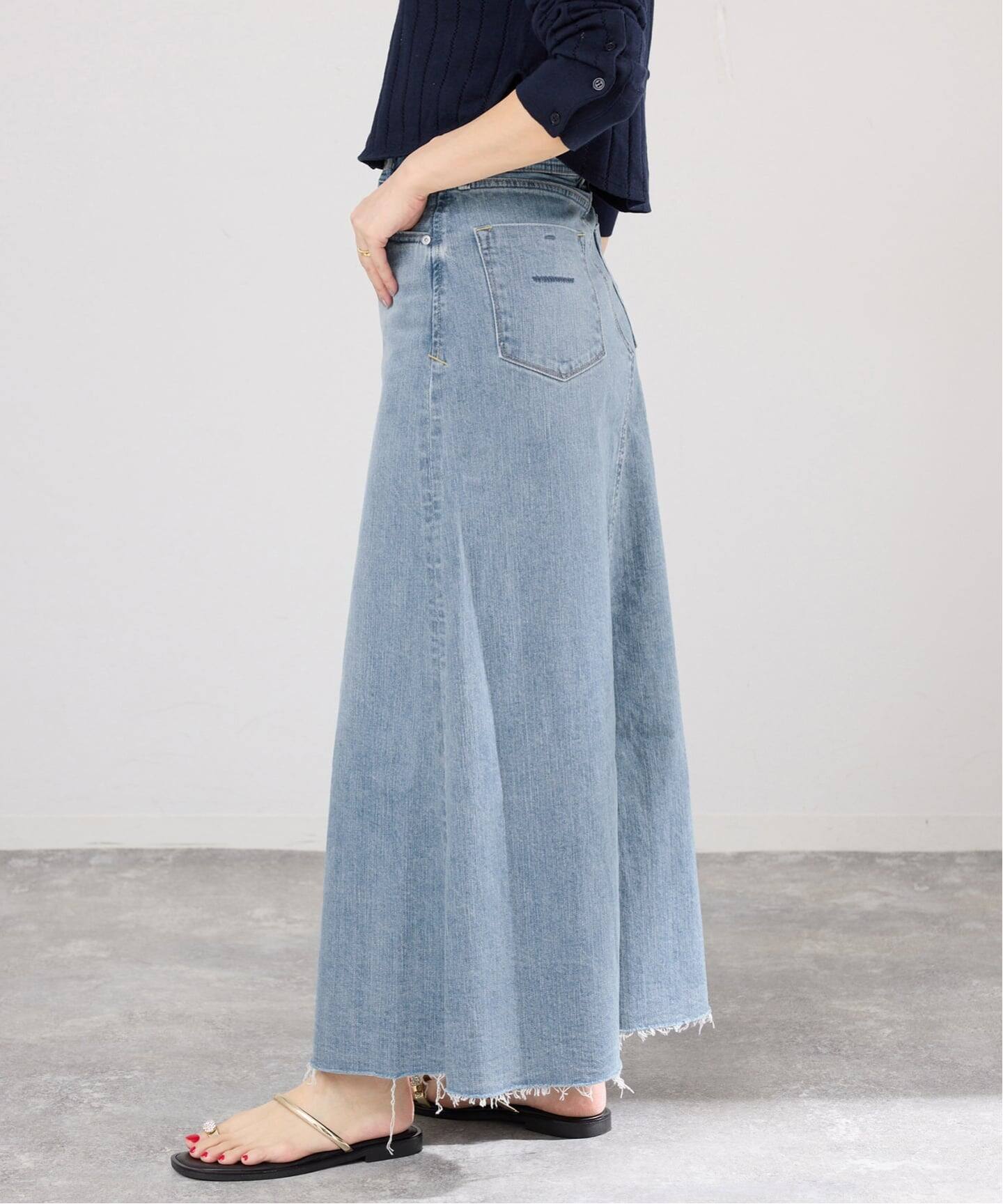 YANUK/ヤヌーク Flare Long Skirt スカート（デニムスカート）｜IENA