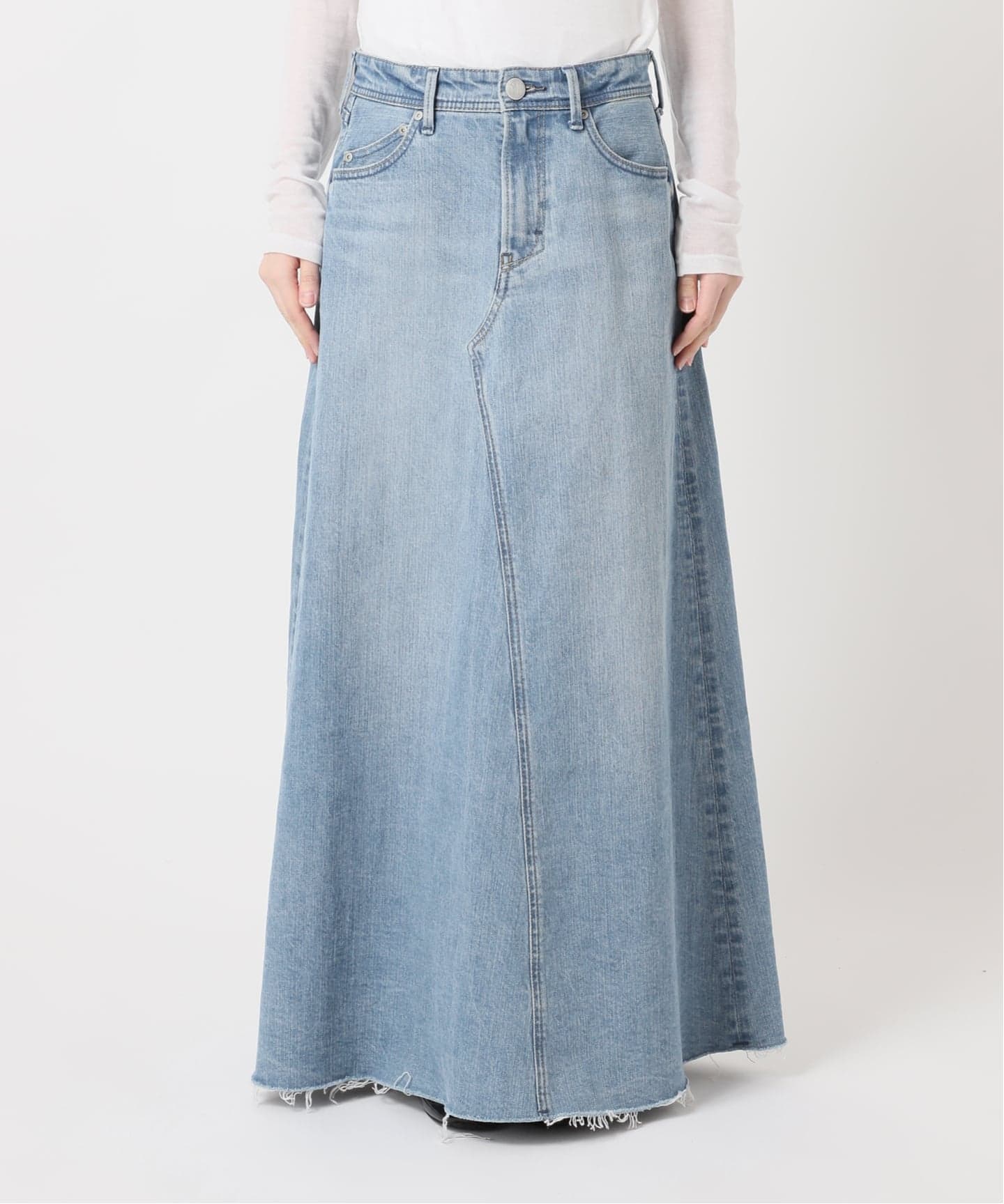 YANUK/ヤヌーク Flare Long Skirt スカート（デニムスカート）｜IENA
