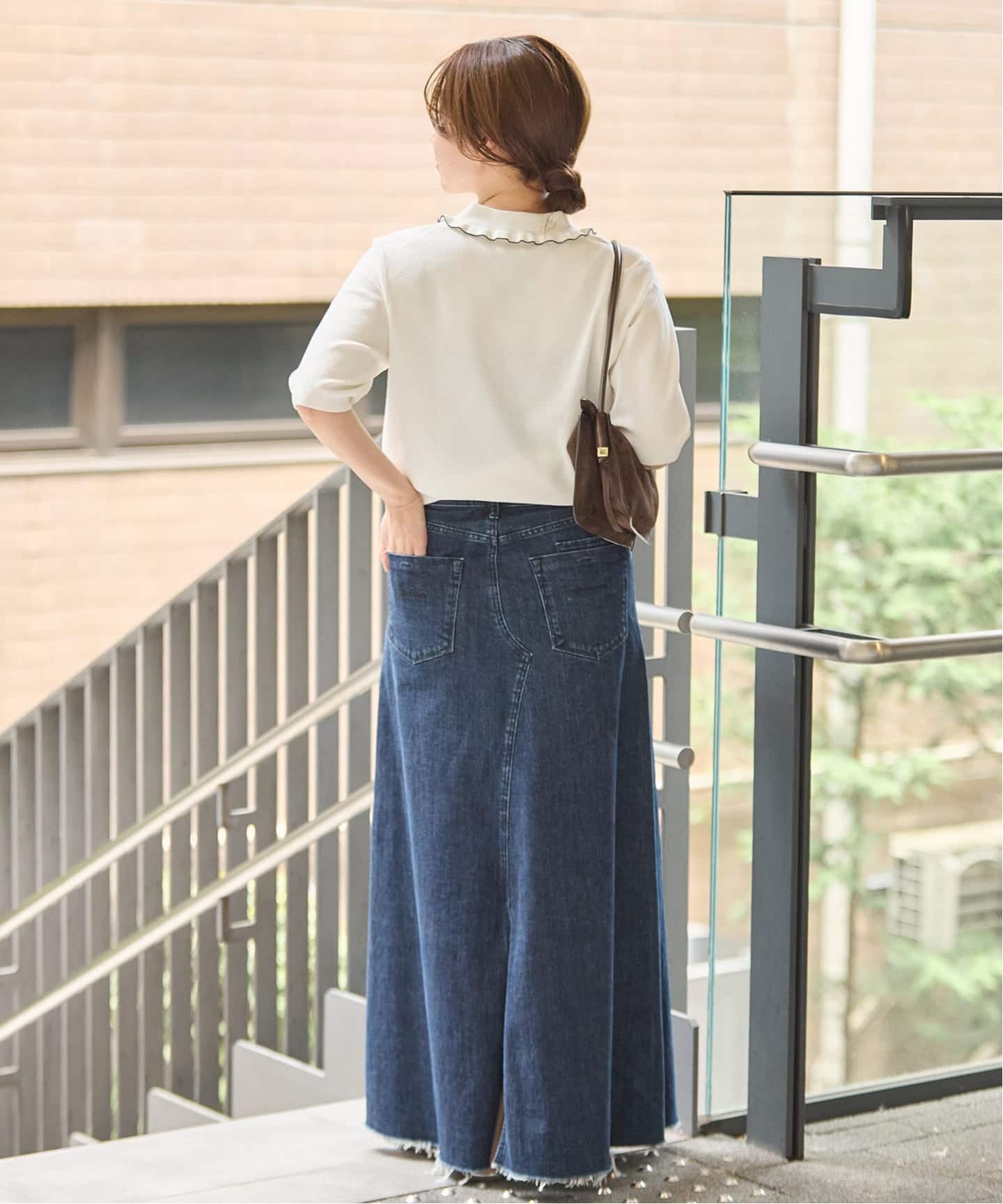 予約》YANUK/ヤヌーク 別注 Flare Long Skirt スカート（デニム