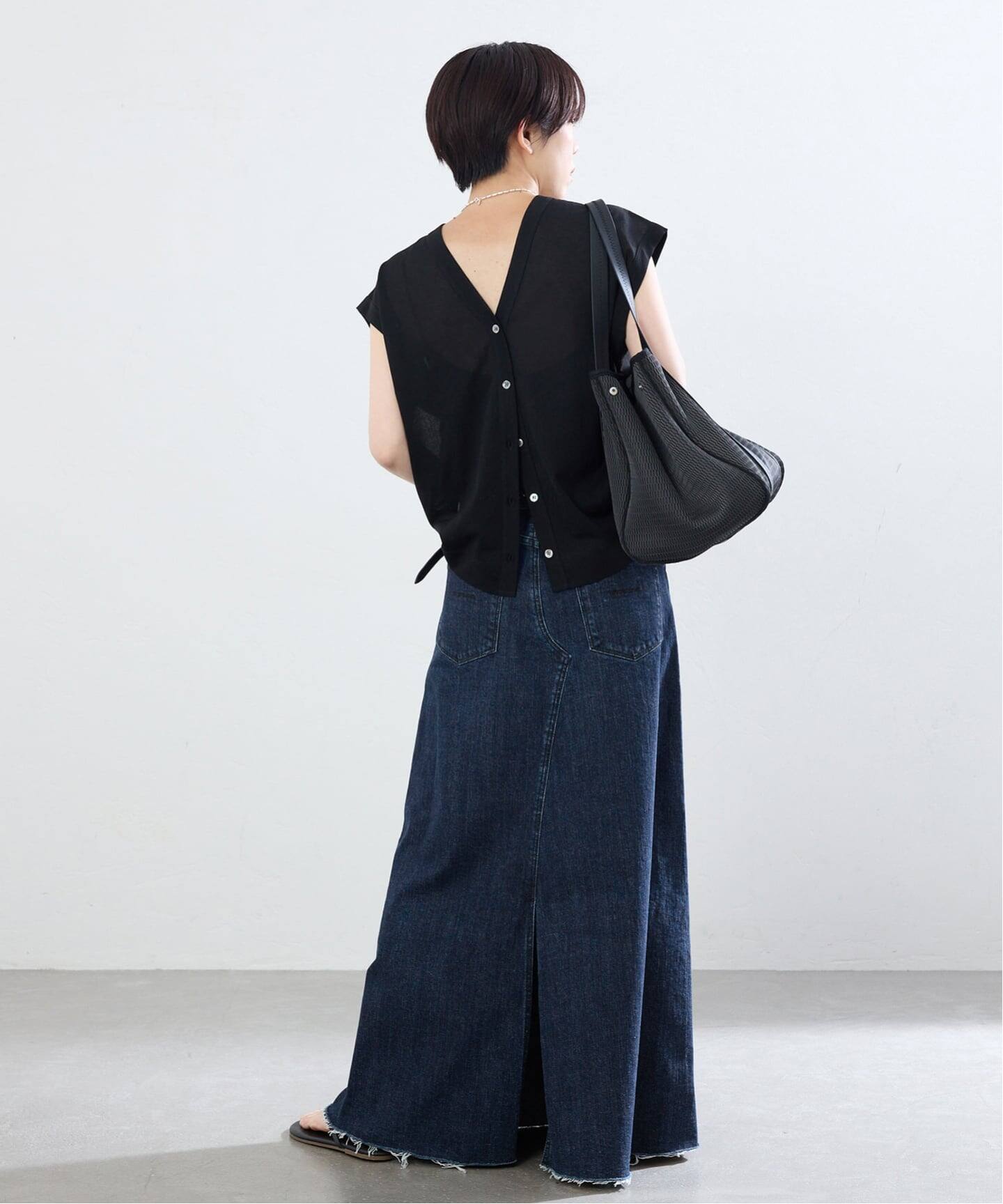 予約》YANUK/ヤヌーク 別注 Flare Long Skirt スカート（デニム