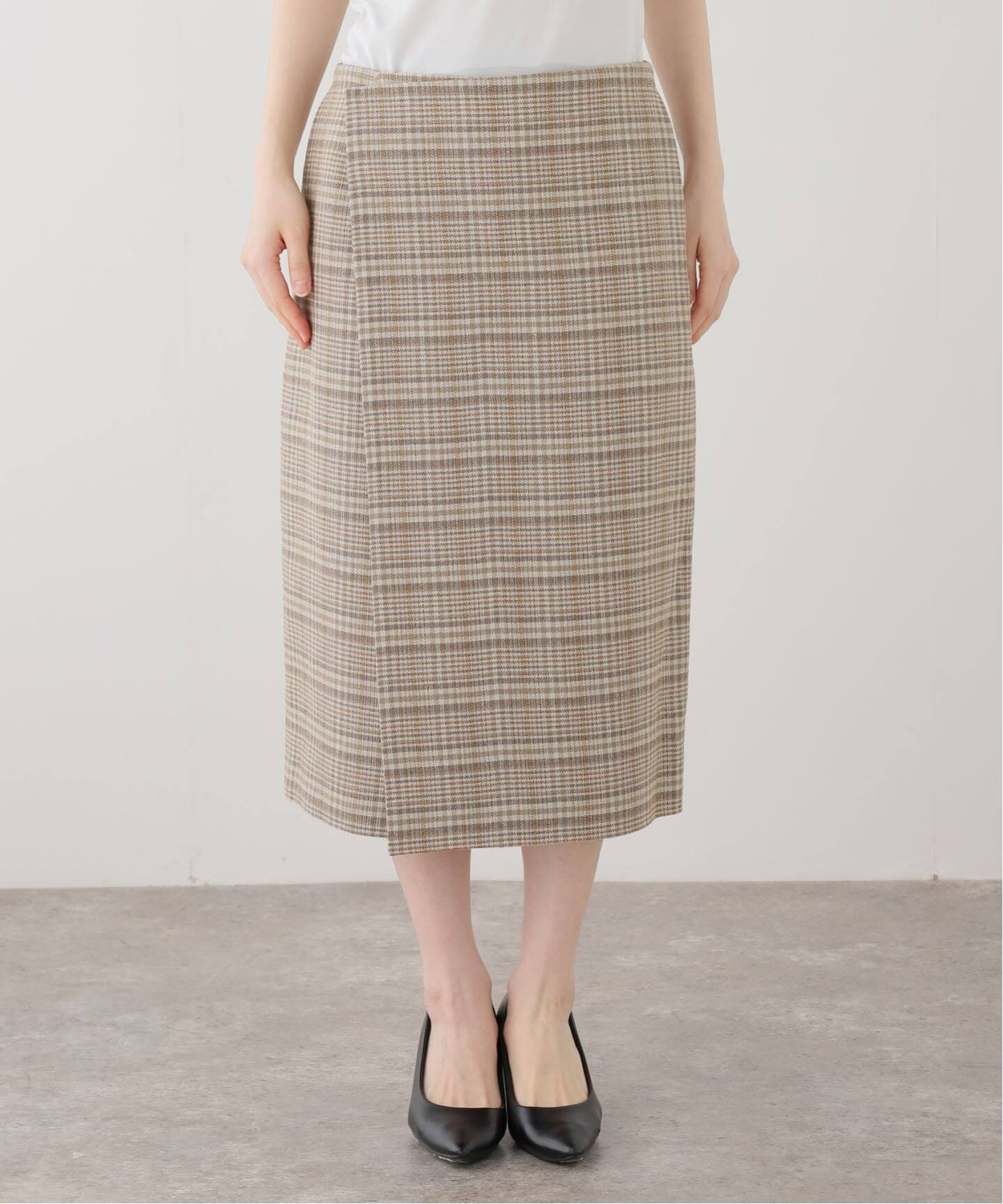 AURALEE/オーラリー SILK LINEN CHECK SK スカート A26SS05SN（その他