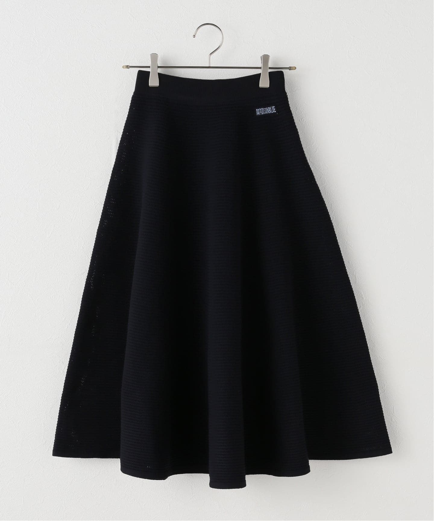 マディソンブルー ダブルフェイスミモレスカート 黒 サイズ01 DOUBLE