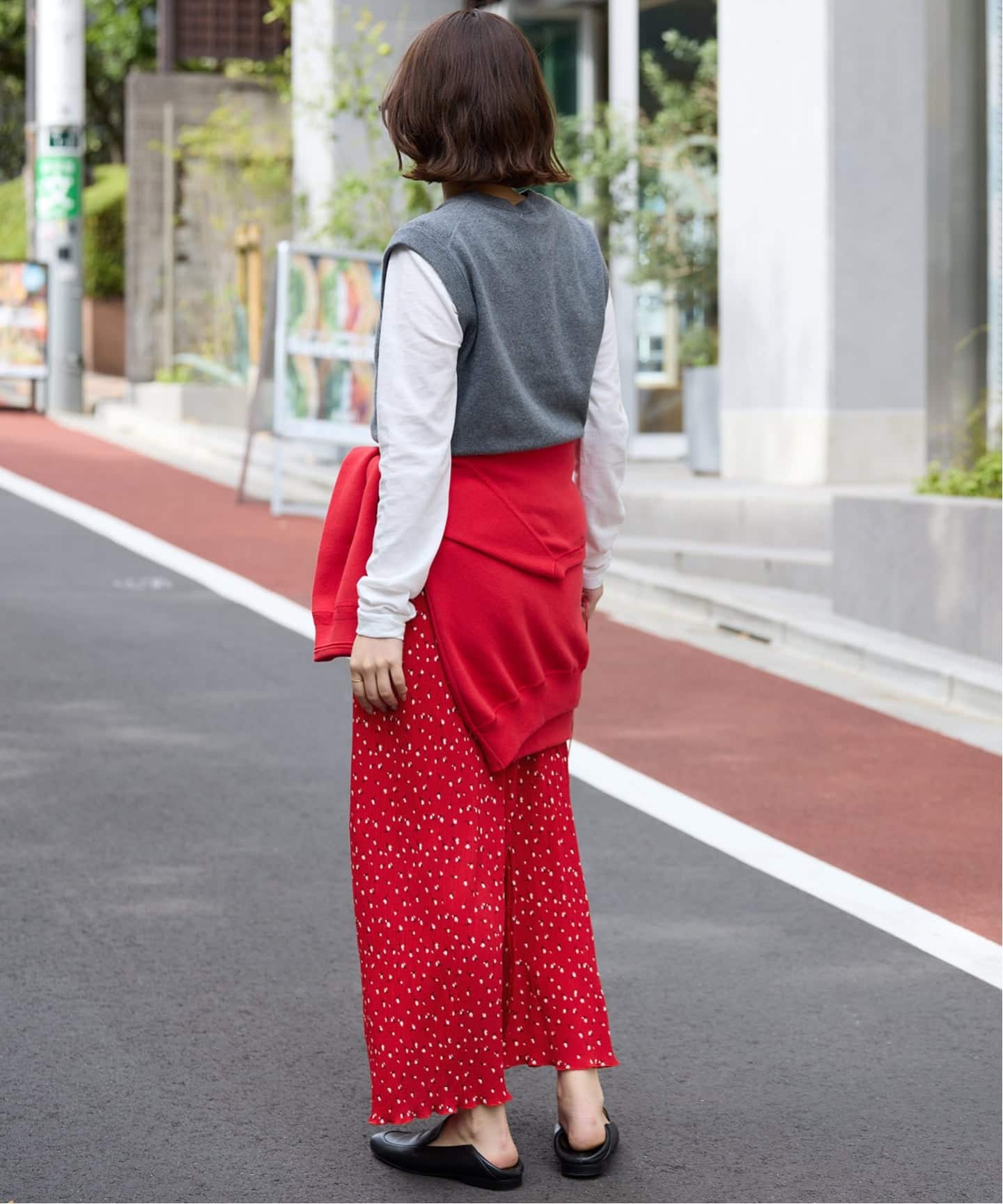 26SS✨完売品✨スローブイエナ　flower pleats アイラインスカー flower pleats アイラインスカート（その他スカート）｜SLOBE IENA