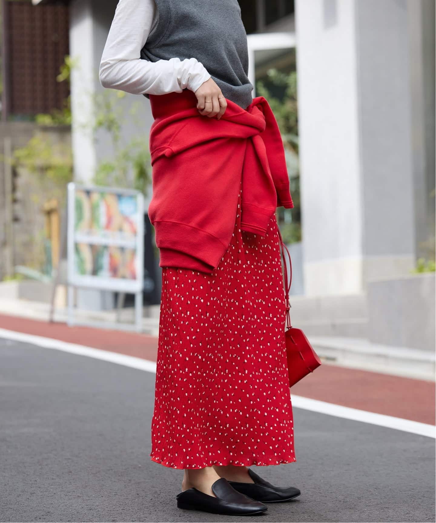 スローブイエナ☆Aラインスカート☆美品 flower pleats アイラインスカート（その他スカート）｜SLOBE IENA