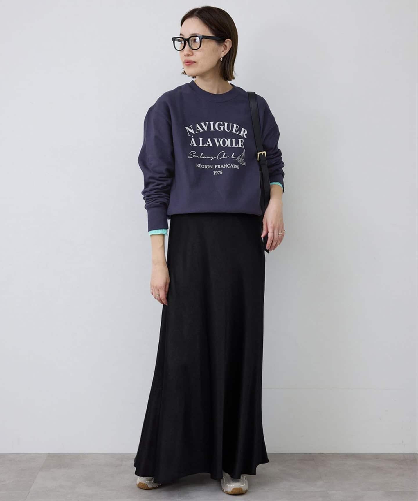 WEB限定/追加2》グロッシーサテンフレアスカート（ロング・マキシ丈