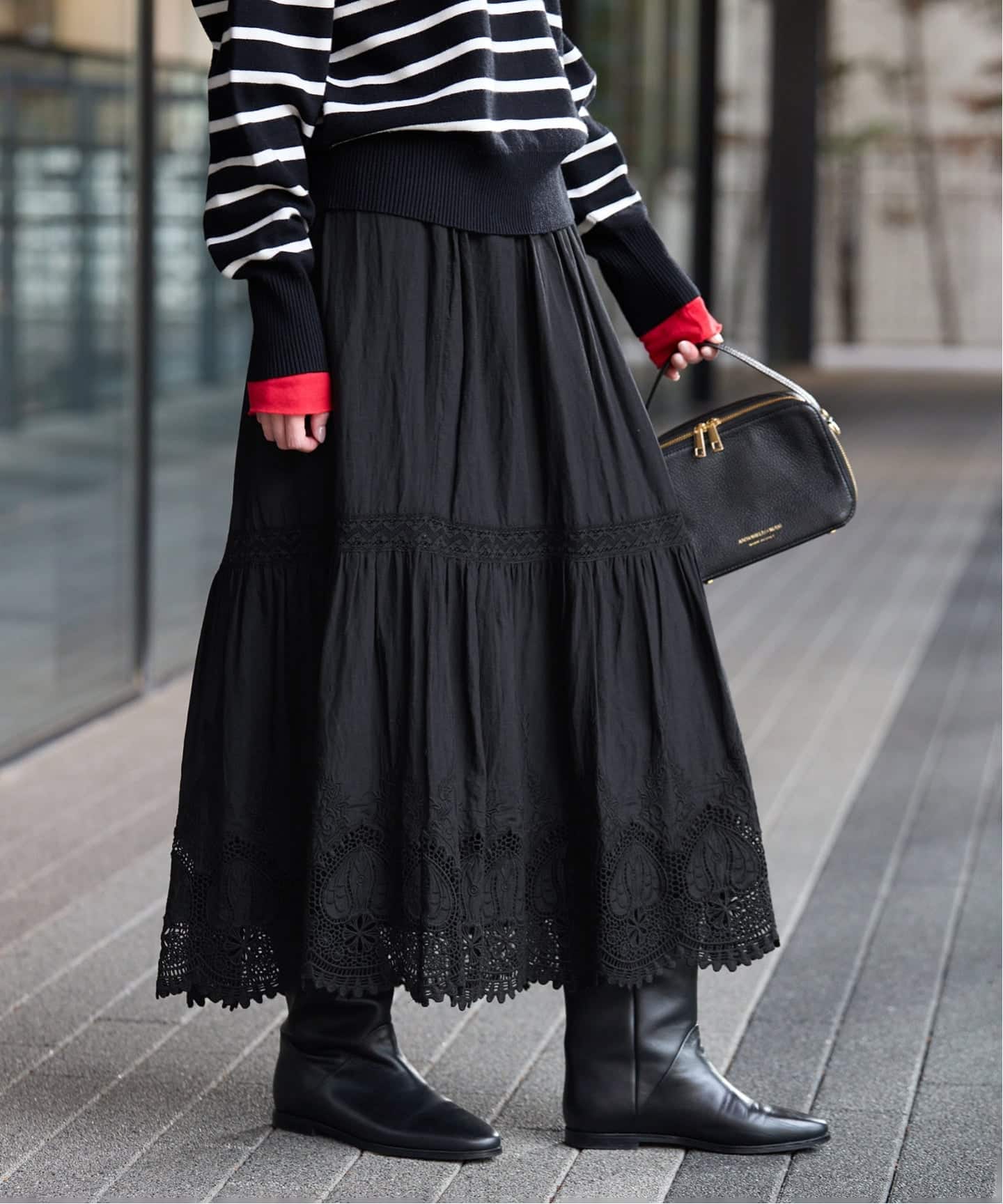 WEB限定/追加予約》コットンボイルケミカルレーススカート（その他