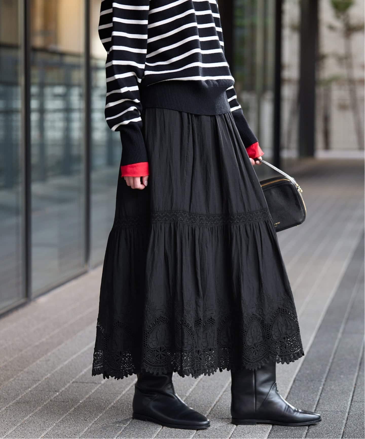 WEB限定/追加予約》コットンボイルケミカルレーススカート（その他