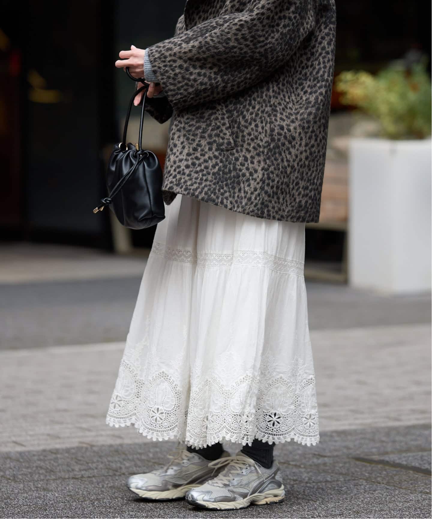 WEB限定/追加予約》コットンボイルケミカルレーススカート（その他