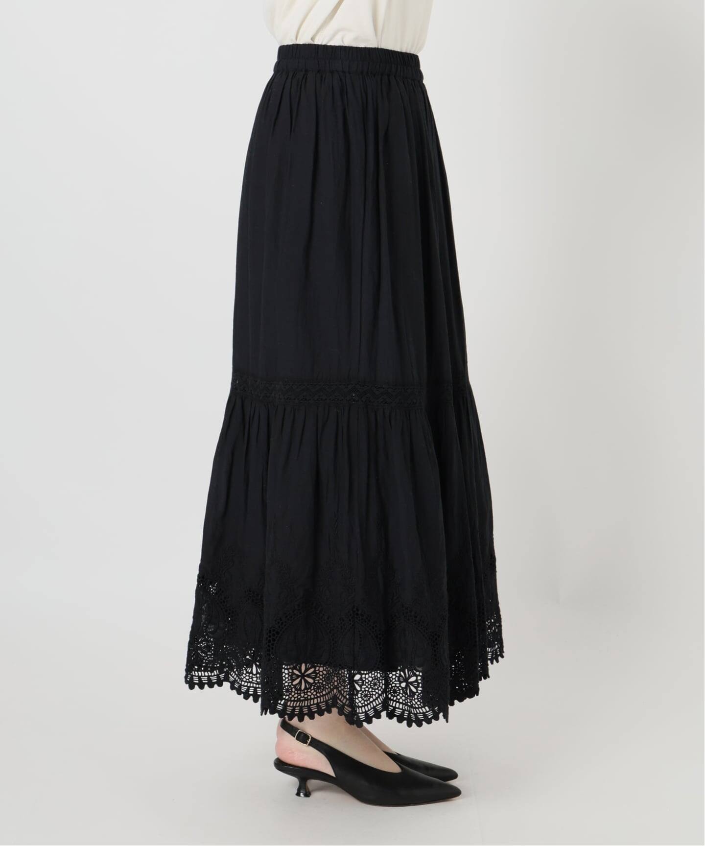 WEB限定/追加予約》コットンボイルケミカルレーススカート（その他