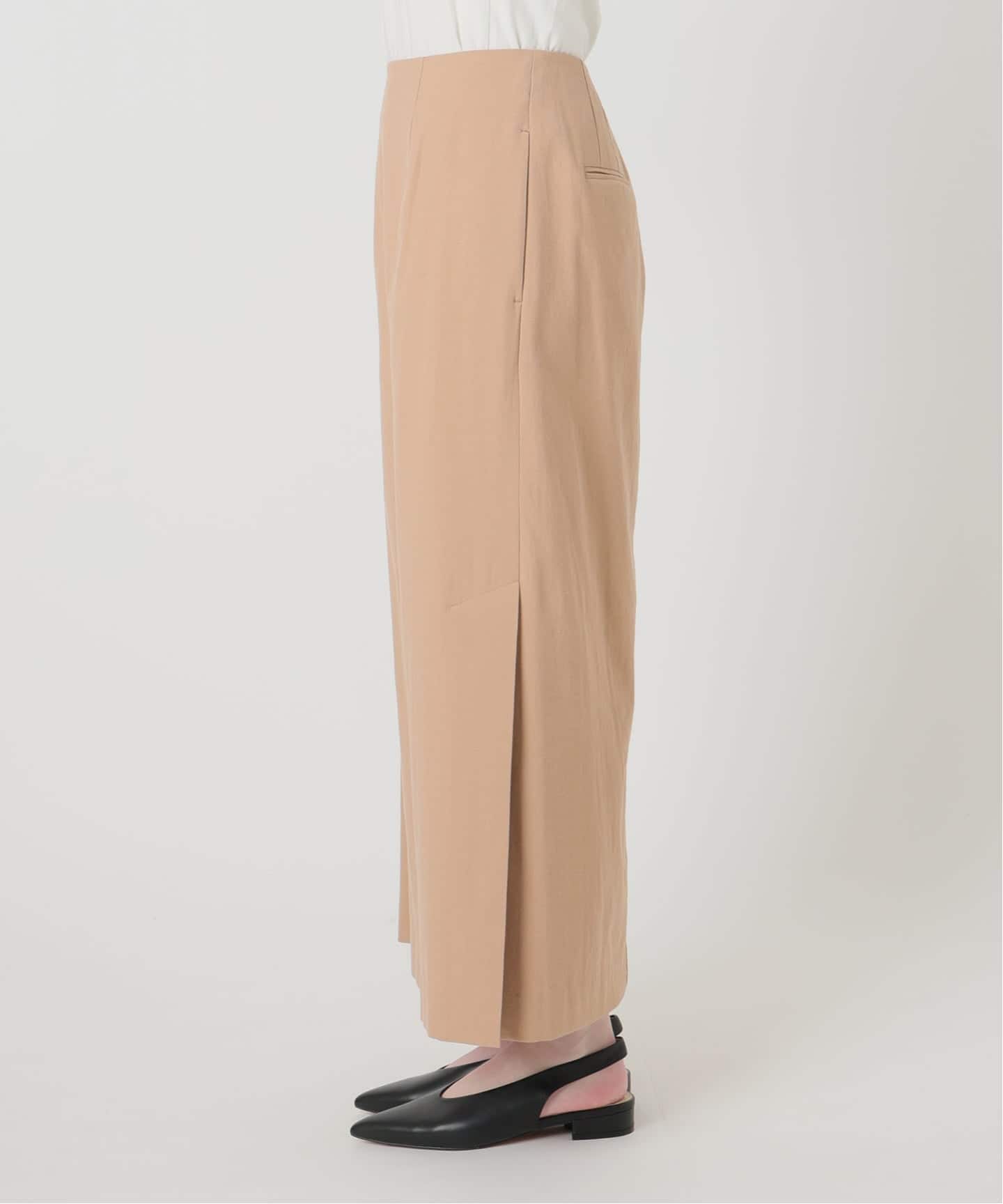 3サイズ展開/シリーズあり/予約》リネンmixストレッチタイトスカート